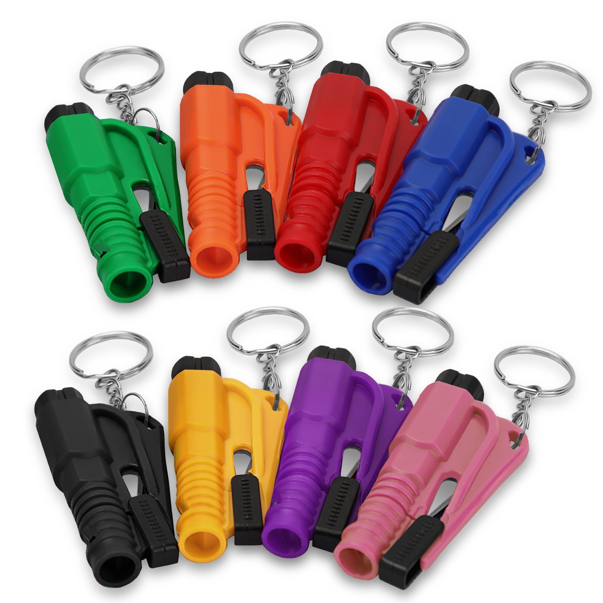 Milifox 3-In-1 Gurtschneider Notfallhammer - Notfallhammer Auto Mit Gurtschneider,8er Pack Auto Sicherheitshammer,KüNstlerisch,Praktisch,Muss Sicherheitshammer mit Gurtschneider füR Jedes Fahrzeug Angebot bei HelloDeals