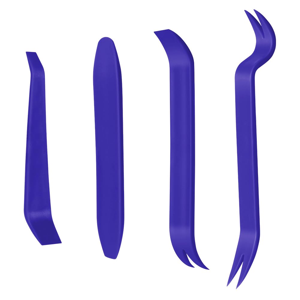 flintronic 3PC Auto Zierleistenkeile, Hebelwerkzeug Auto Set, Demontage Werkzeug Innenraum Verkleidung, Türverkleidung-Werkzeug für Fahrzeug-verkleidung Reparatur Zierleisten Keil Clip Löser(Blau) 4 Stück-blau Angebot bei HelloDeals