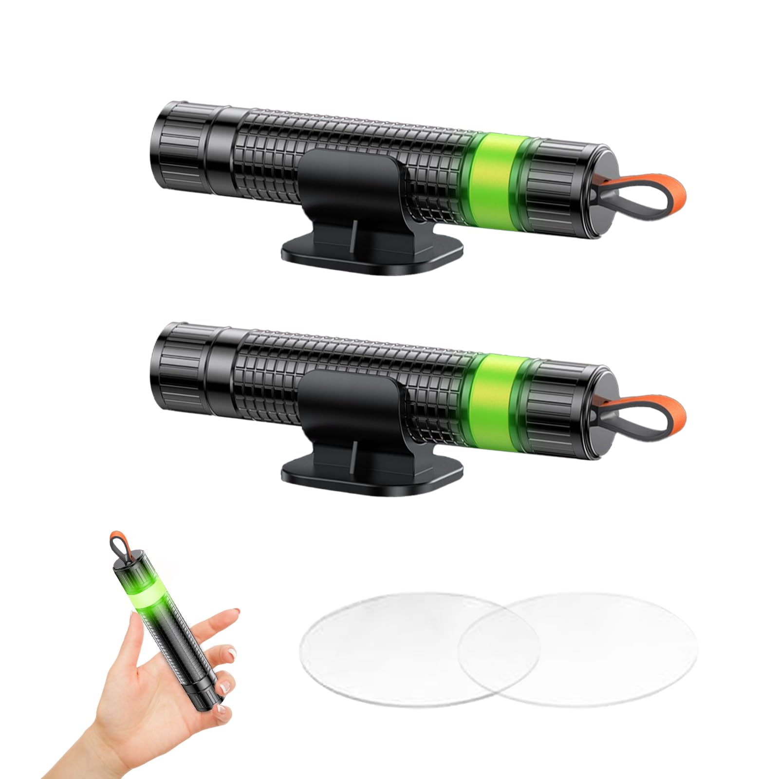 Queltrix Verbessert Gurtschneider Notfallhammer, 2 In 1 Safety Nothammer Auto mit Gurtschneider, Sicherheitshammer Glasbrecher für Land, Unterwasser und Nacht(2 Stück/Nachleuchtend) Rot+Rot Angebot bei HelloDeals