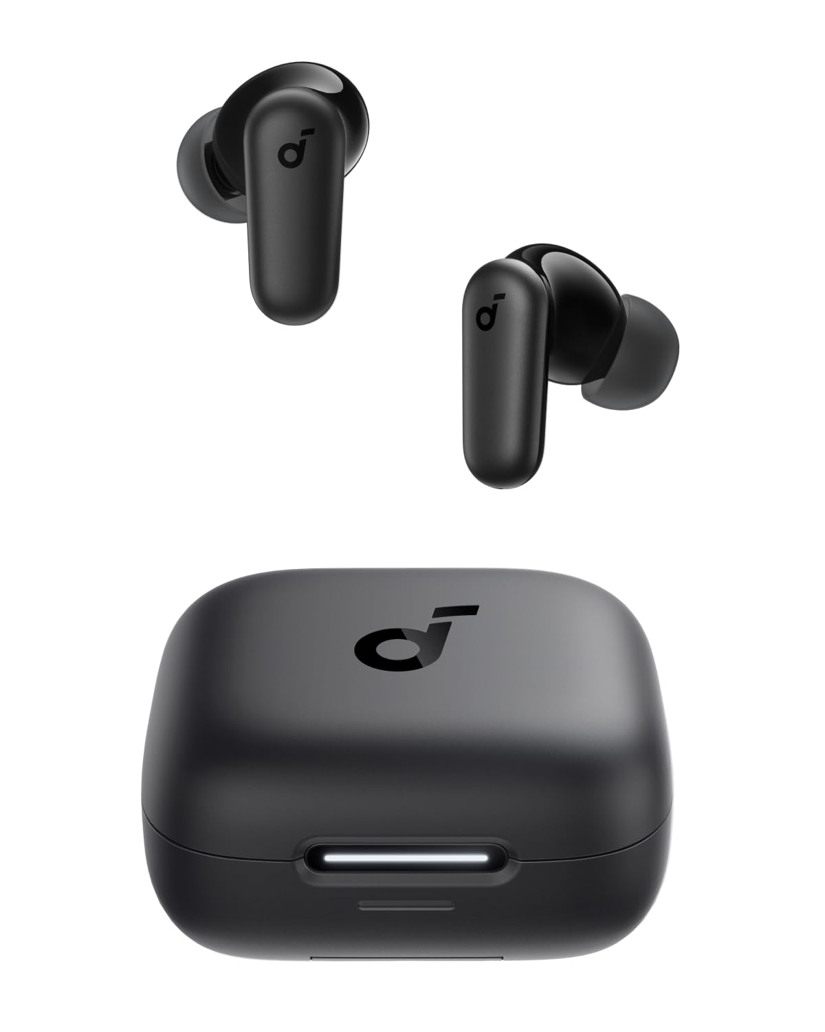 soundcore P30i by Anker Noise Cancelling Earbuds, smarte Geräuschunterdrückung, kraftvolle Bässe, 45h Spielzeit, 2-in-1 Case und Handyständer, IP54, kabellose Kopfhörer, Bluetooth 5.4(Generalüberholt) Schwarz Angebot bei HelloDeals