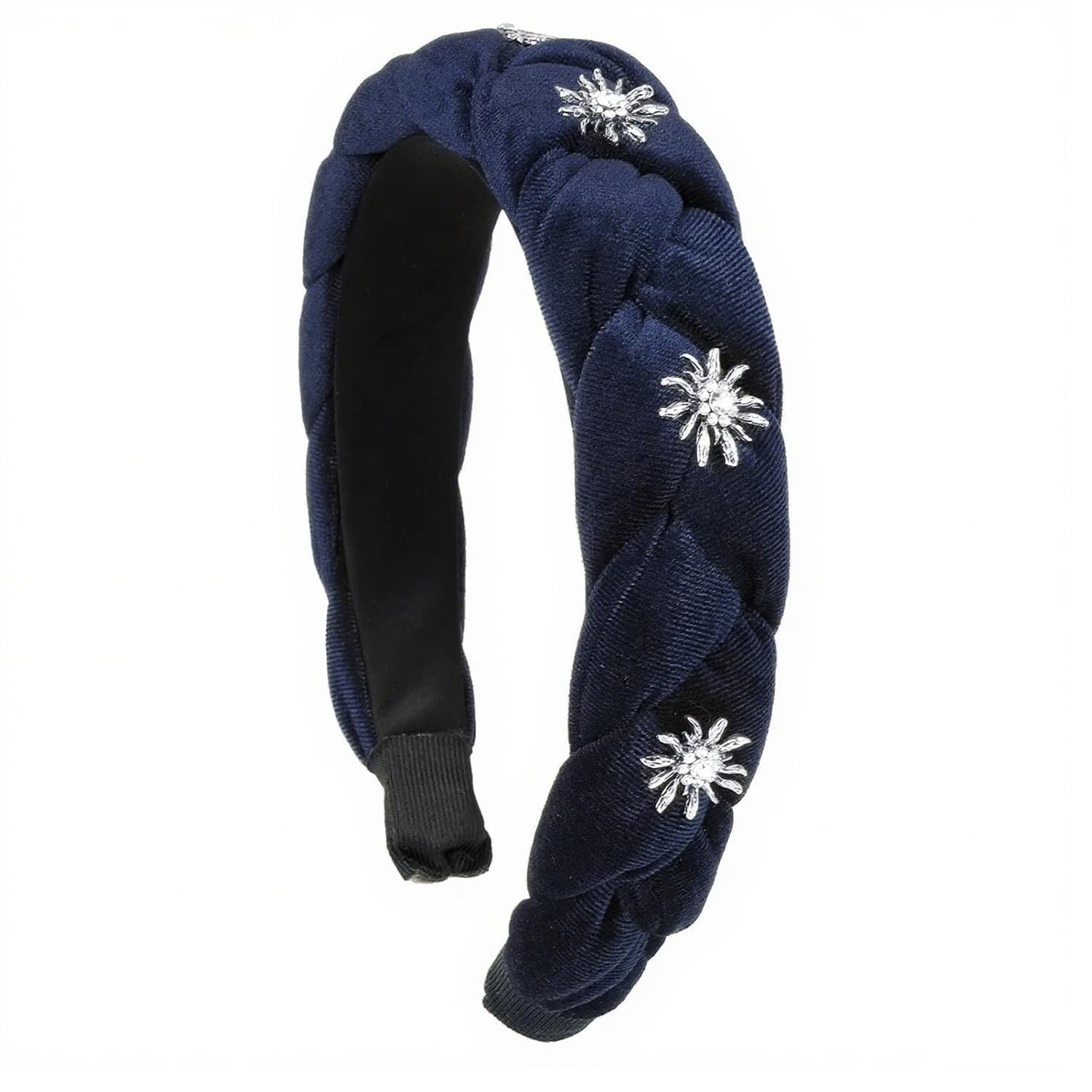 Haarschmuck Oktoberfest Damen Haarreif Blau, Haarschmuck Dunkelblau Geflochtenes Haarband Damen Haarschmuck Rutschfest, Strass-Edelweiß Trachten Accessoires Damen (blau) blau 1 stück (1er Pack) Angebot bei HelloDeals