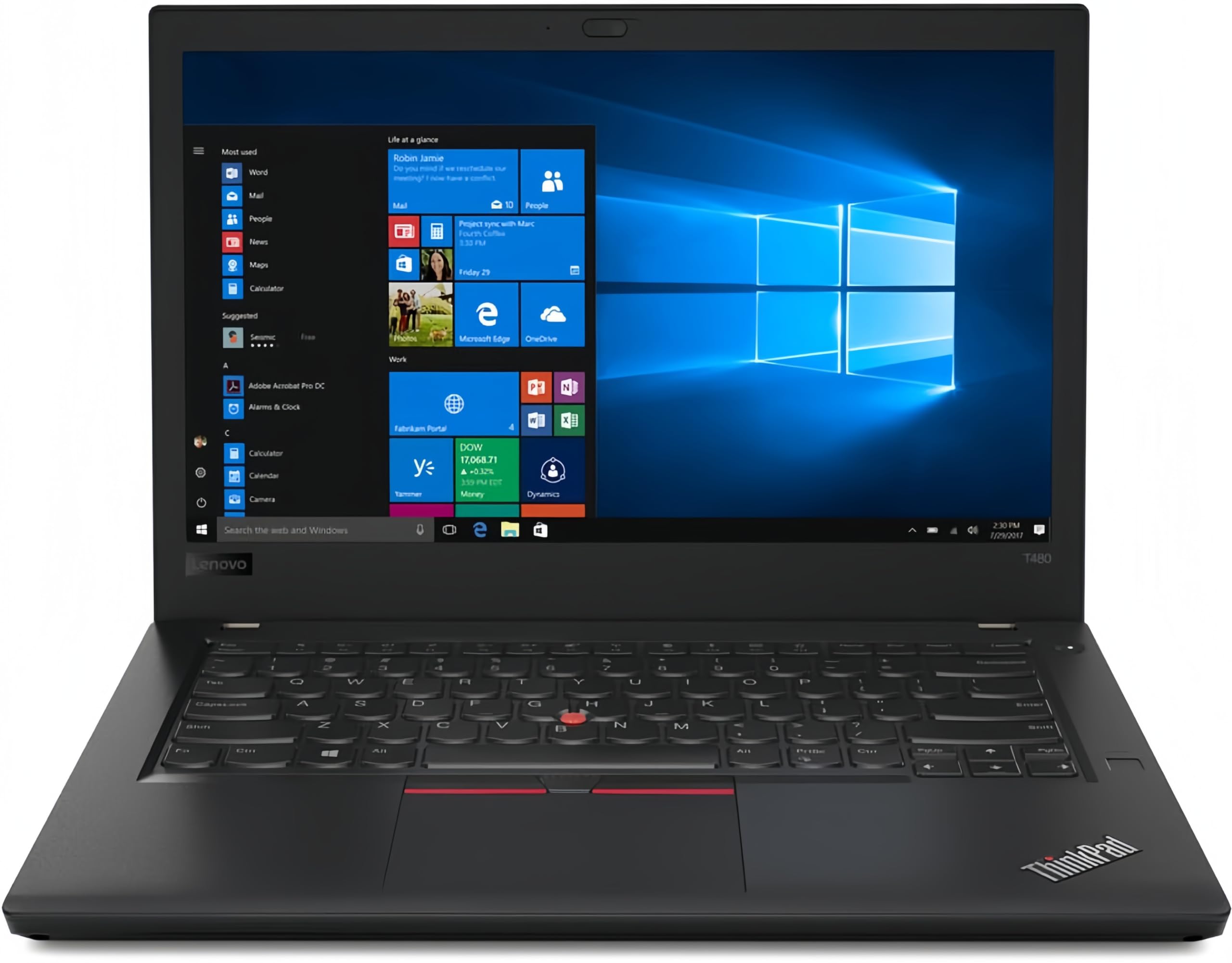 Lenovo ThinkPad T480 Business Laptop, 14 Zoll FHD (1920 x 1080), Intel Core i5-8350U bis zu 3,6 GHz, 16 GB DDR4 RAM, 512 GB SSD, CAM, Bluetooth, Windows 11 Pro (Generalüberholt) Angebot bei HelloDeals