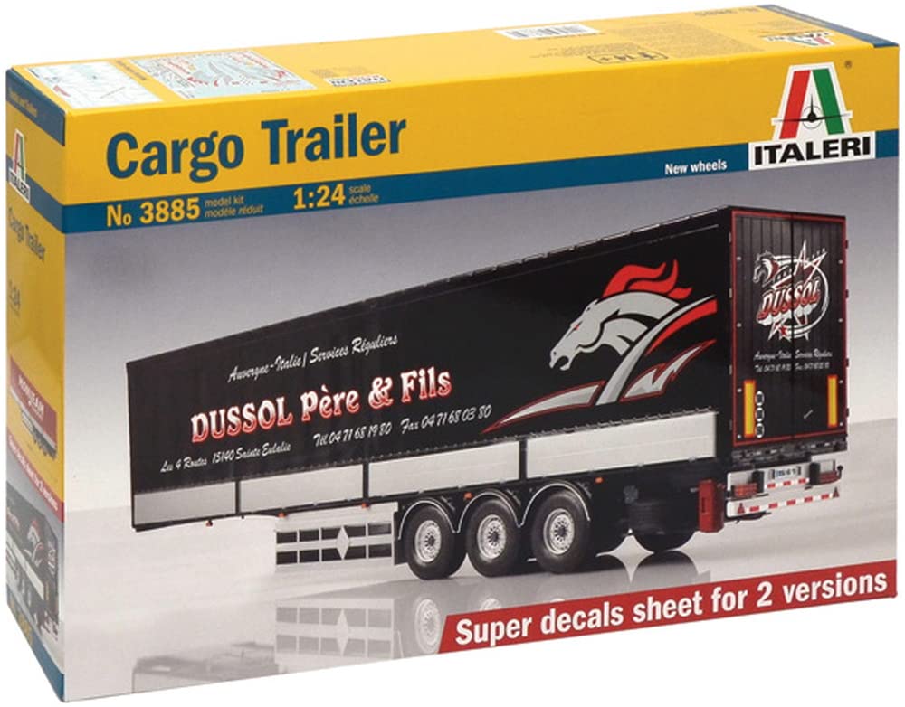 Italeri 510003885-1:24 Cargo Auflieger Truck, GRAU Angebot bei HelloDeals