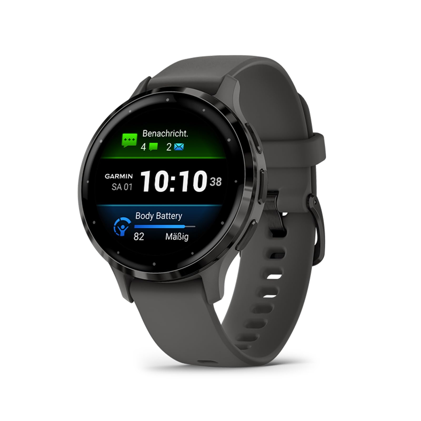 Garmin [renewed] Venu 3S – GPS-Fitness-Smartwatch mit Bluetooth Telefonie und Sprachassistenz, Ultrascharfes 1,1 Zoll AMOLED-Touchdisplay, GarminPay und Rollstuhlmodus [Generalüberholt] Angebot bei HelloDeals