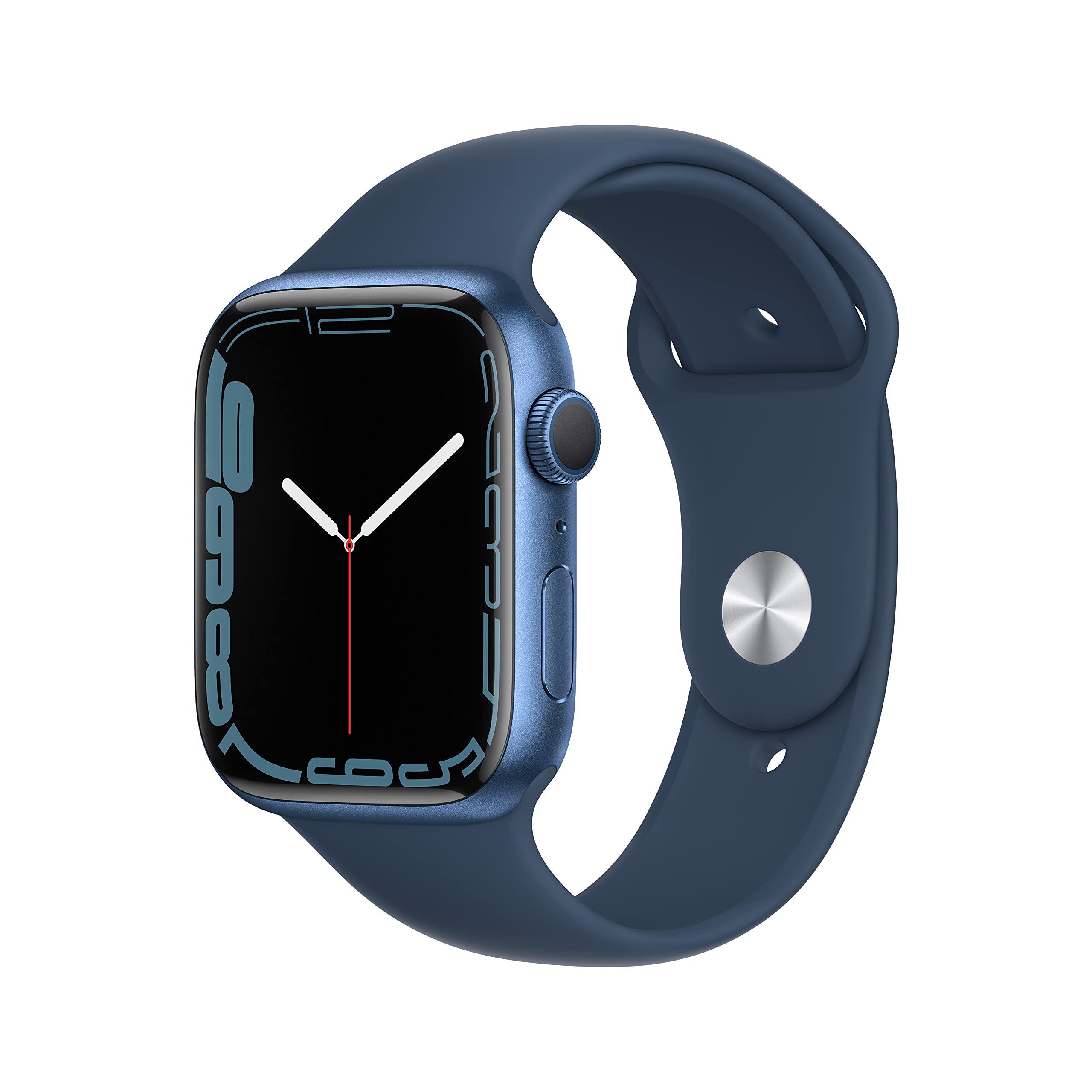 Apple Watch Series 7 (GPS, 45MM) -Blue Aluminum Case with Abyss Blue Sport Band (Generalüberholt) Aluminium: Blau/Abyssblau 45 mm - Armband für 140–220 mm Umfang GPS Ohne AppleCare+ Angebot bei HelloDeals