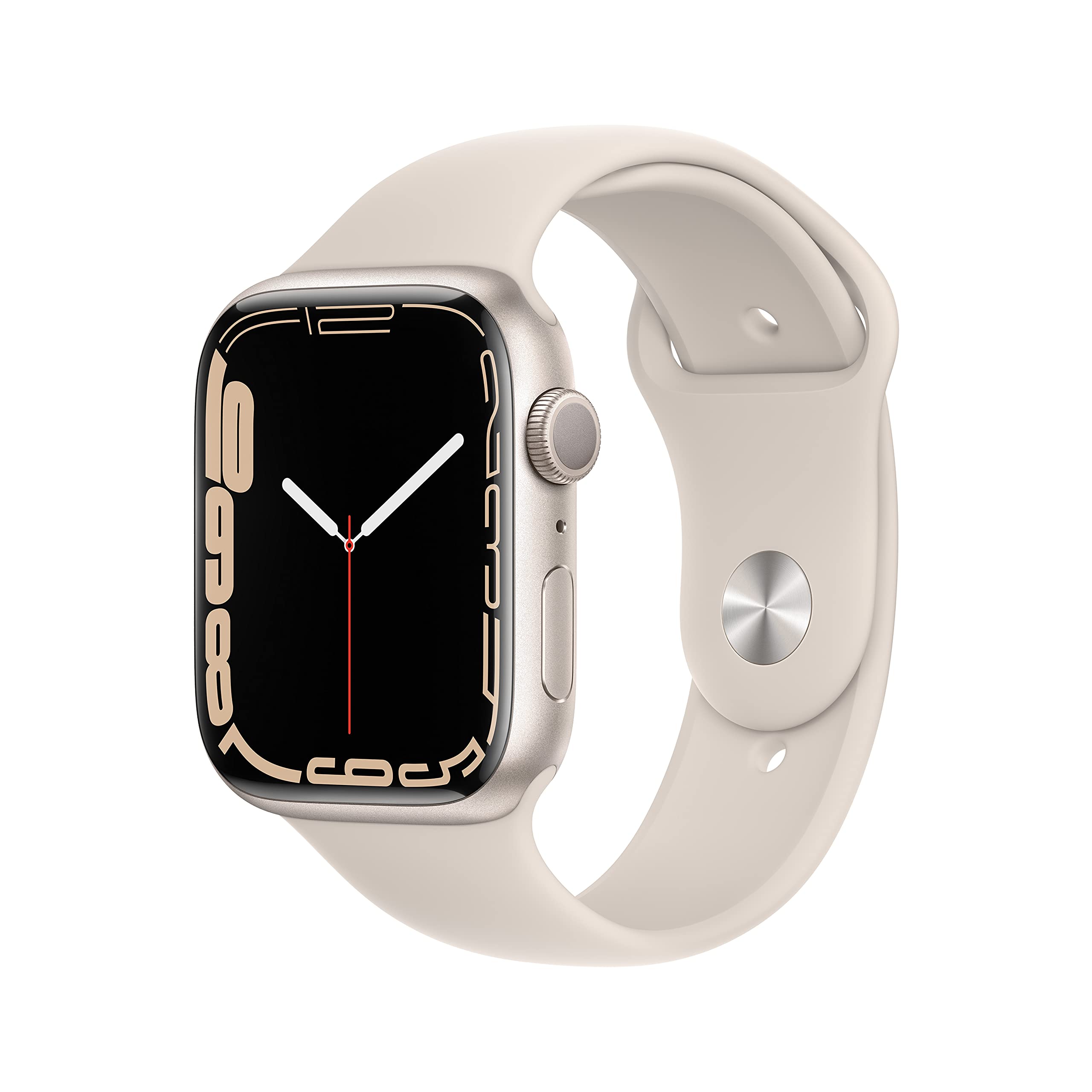 Apple Watch Series 7 (GPS, 45MM) Aluminiumgehäuse Polarstern mit Polarstern Sportarmband (Generalüberholt) Angebot bei HelloDeals