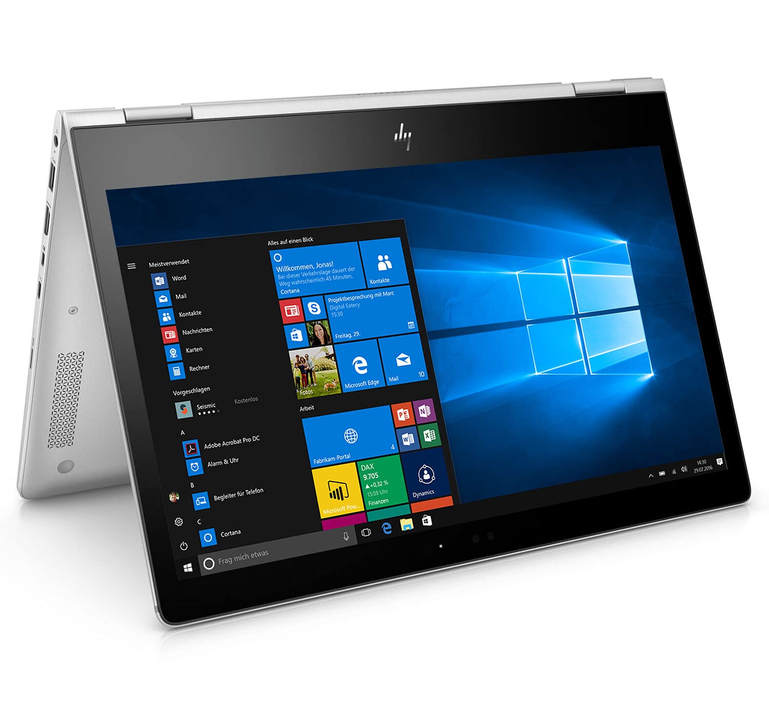 HP EliteBook x360 1030 G3 13,3 Zoll Touch Display 1920x1080 Full HD Intel Core i5 8350U 256GB SSD Festplatte 8GB Speicher Windows 11 Pro Webcam Tablet Notebook Laptop (Generalüberholt) Angebot bei HelloDeals