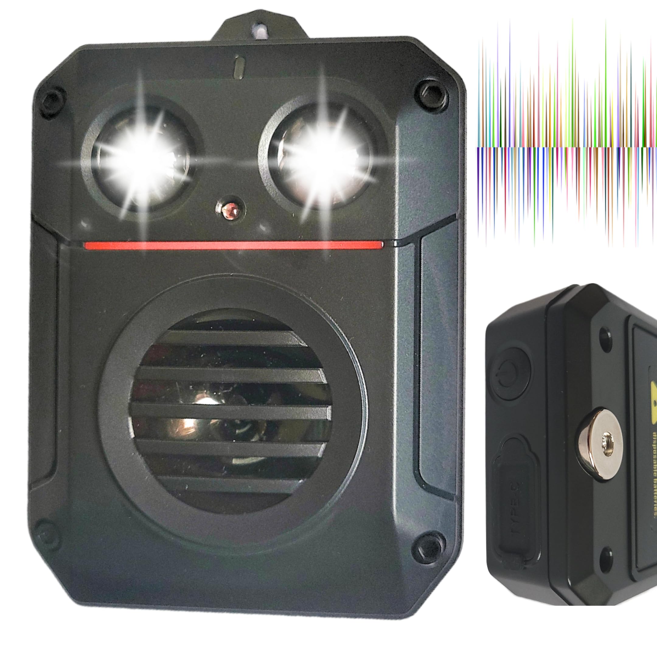 ByBATUL Ultraschall Marderschreck batteriebetrieben – IP65 wasserdicht, USB-C oder AA-Batterie | Stroboskoplicht + Ton | Magnetbefestigung | Für Auto, Garten, Dachboden, Garage,usw Angebot bei HelloDeals