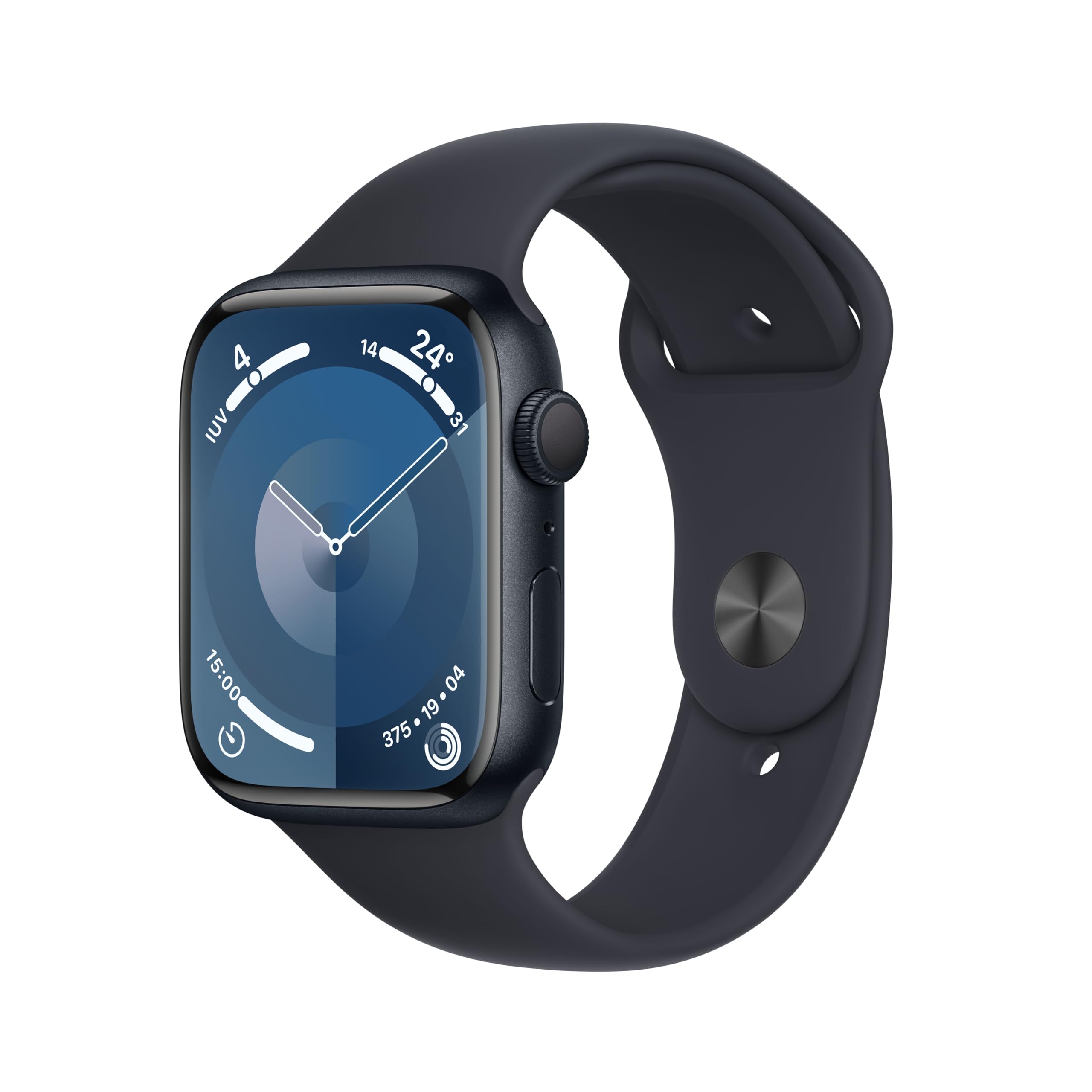 Apple Watch Series 9 (GPS, 45MM) - Aluminiumgehäuse Mitternacht mit Sportarmband Mitternacht, M/L (Generalüberholt) Mitternacht 45mm-GPS Angebot bei HelloDeals