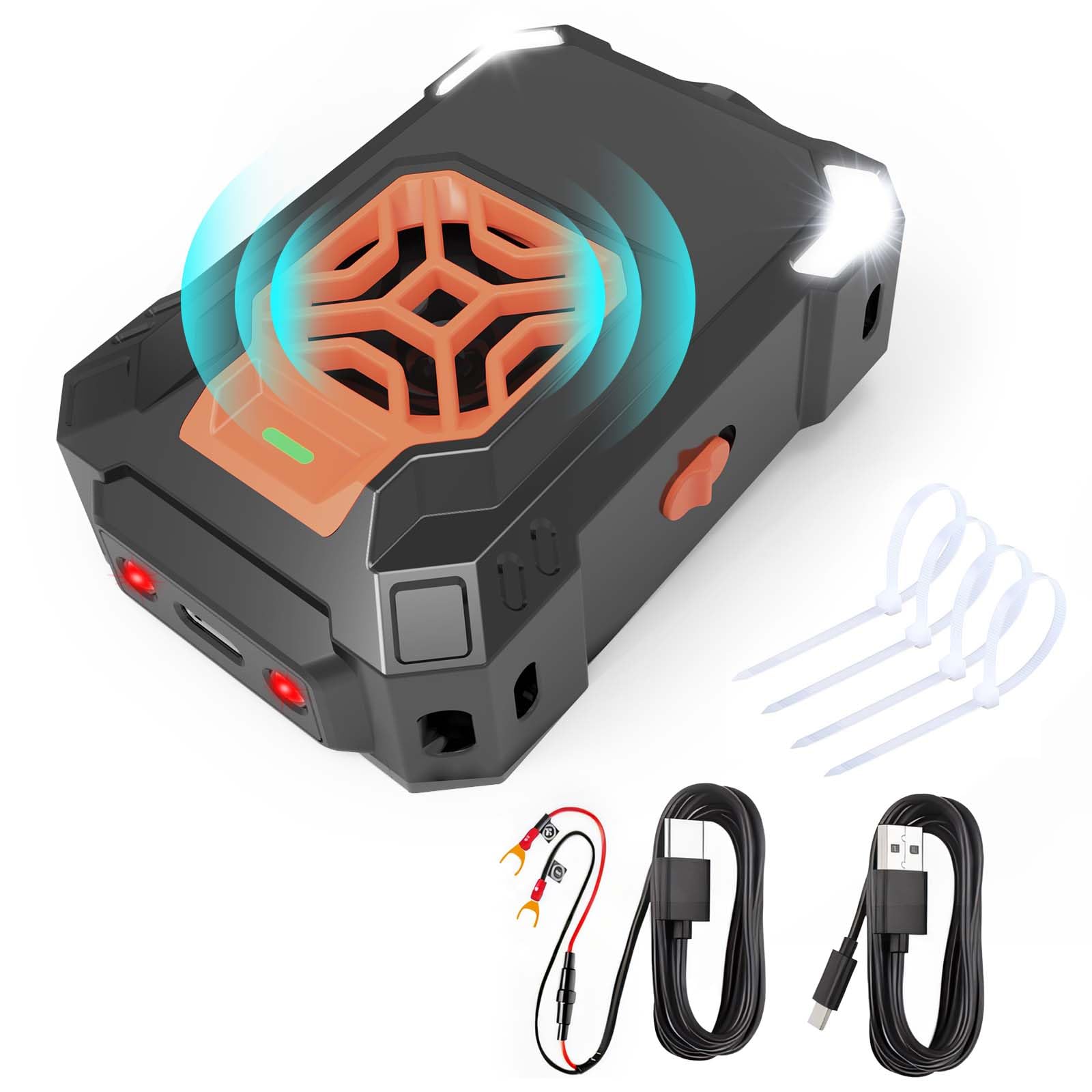 EWENYS Marderschreck Auto Ultraschall mit Blinklicht, Marderschutz KFZ Zubehör für Motorraum Auto, Anschluss an 12V Autobatterie oder 5V USB-C, Abwehr gegen Marder im Garage,Dachboden und Garten Angebot bei HelloDeals