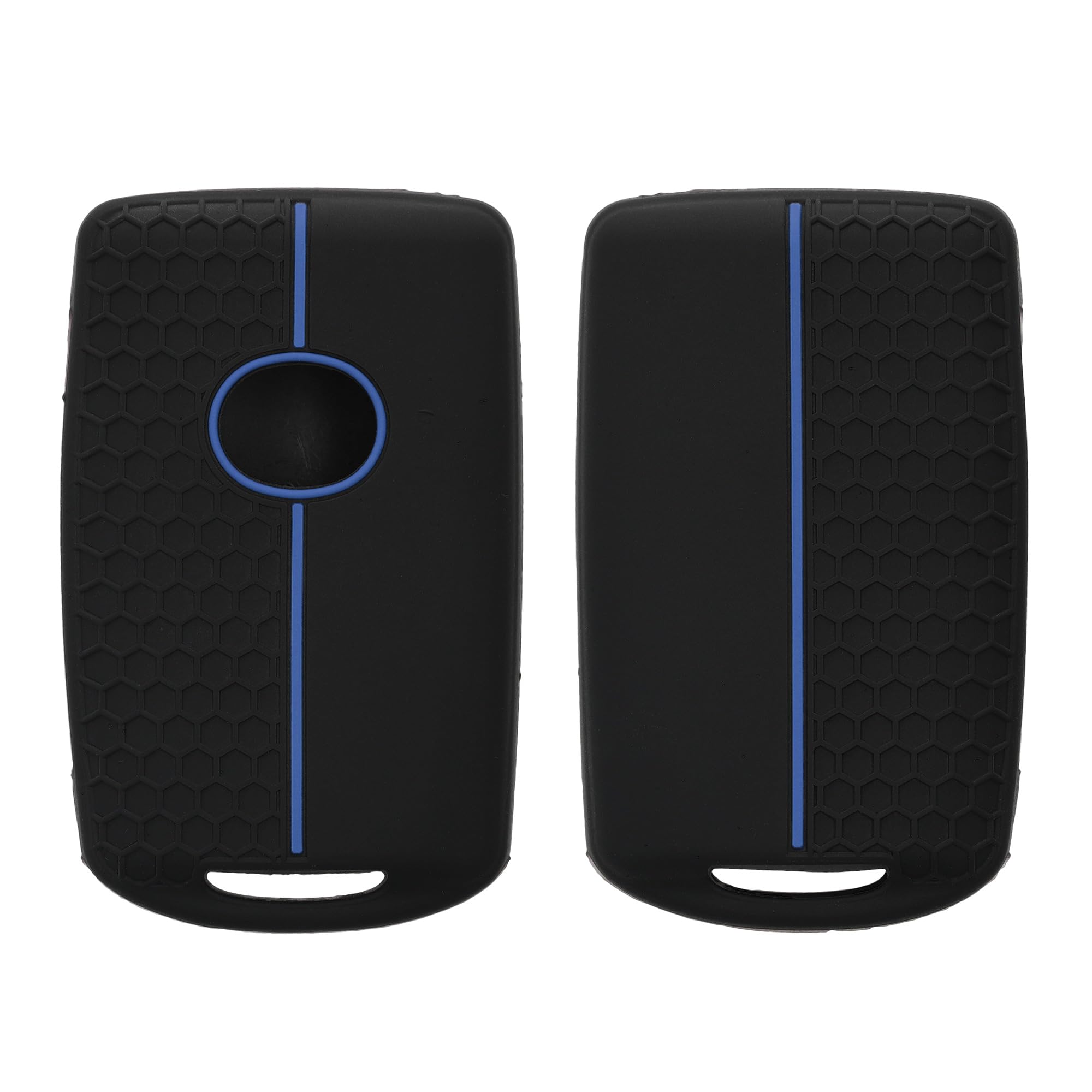 kwmobile Autoschlüssel Schutzhülle kompatibel mit Mazda 3-Tasten CX30 CX50 CX60 CX90 MX-30 Hülle - Schlüsselhülle aus Silikon - in Schwarz Blau Angebot bei HelloDeals