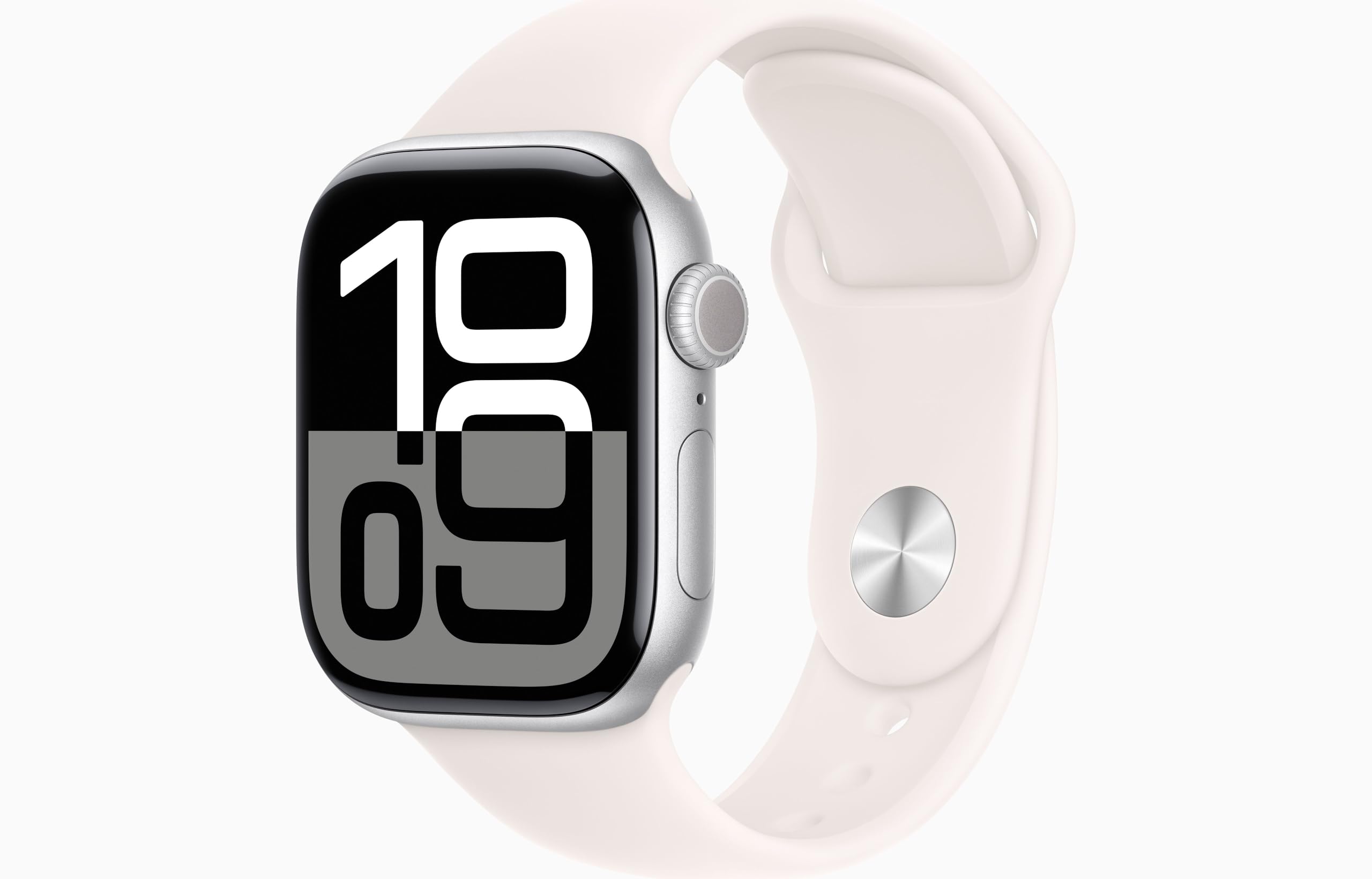 Apple Watch Series 10 [GPS + Cellular, 46mm] - Aluminiumgehäuse Silber mit Sportarmband Blassrosa, S/M (Generalüberholt) Angebot bei HelloDeals