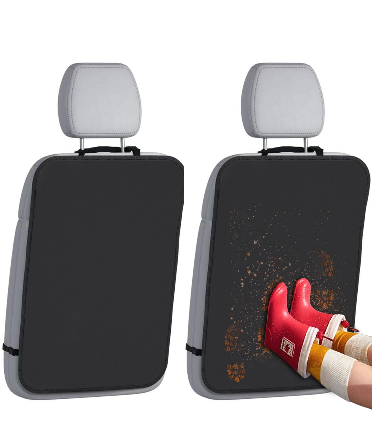 Auto Rückenlehnenschutz 2er-Set - Anti-Kick Schutz Für Rücksitze