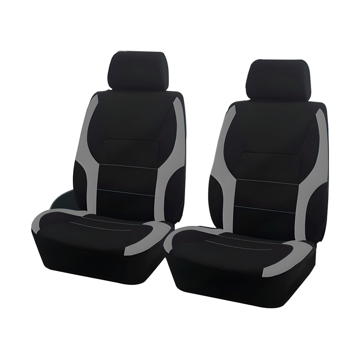 JNNJ 4 Stück Autositzbezüge Kompletter Satz, Mesh Vorderseite Autositzabdeckungen, Airbag-kompatibler Autositzabdeckungen, Ideale Passform & Perfekter Schutz Für Autositze(Grau) Angebot bei HelloDeals