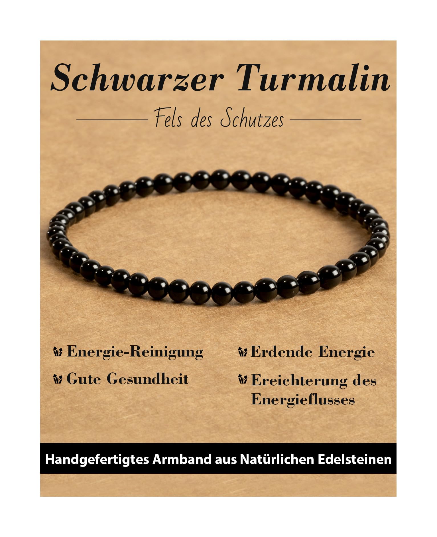 Landorilo 4mm Stretch Armband aus Echten Naturstein Perlen, Heilstein Edelstein Armbänder für Damen Herren, Glücksarmband, Exquisite Geschenke, Inklusive Ersatzperlen Angebot bei HelloDeals
