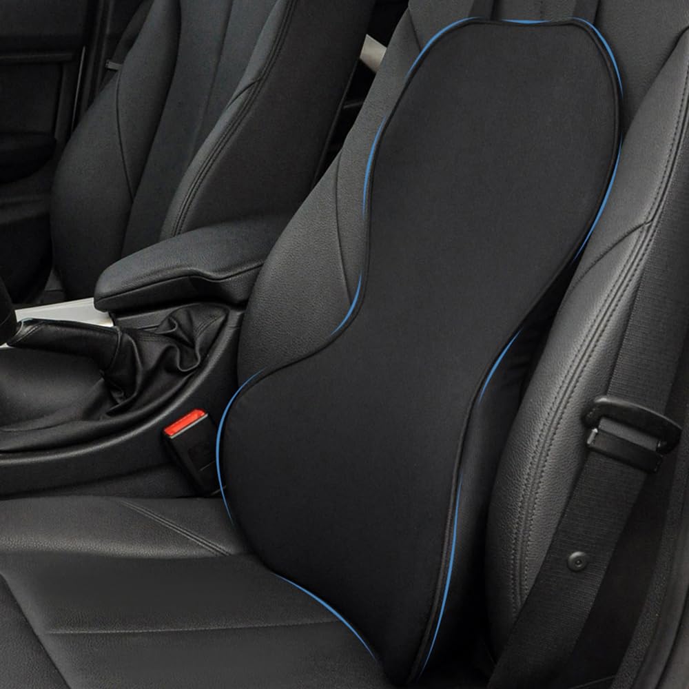 FOUNDCOOL Ergonomisches Lendenwirbelstützkissen, Rückenkissen aus Memory-Schaum für Autositze - Lendenkissen, Rückenstützkissen, Auto Lordosenstütze Kissen für Fahrer Angebot bei HelloDeals