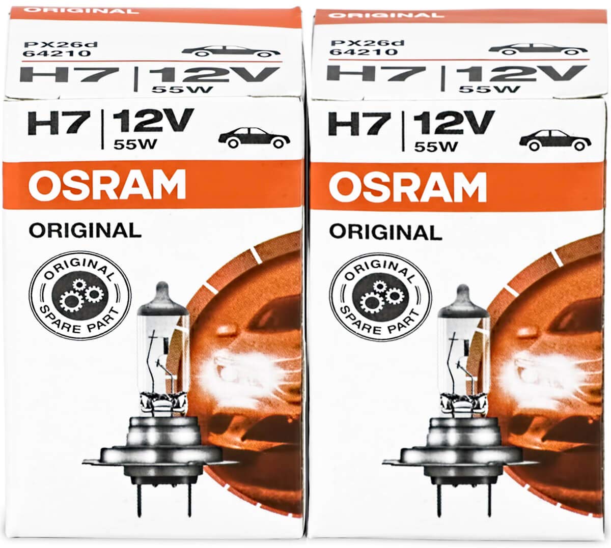 Osram H7 Longlife High Tech 12V 55W PX26d 64210L Lampen Autolampen Glühlampen, 2er Pack Angebot bei HelloDeals