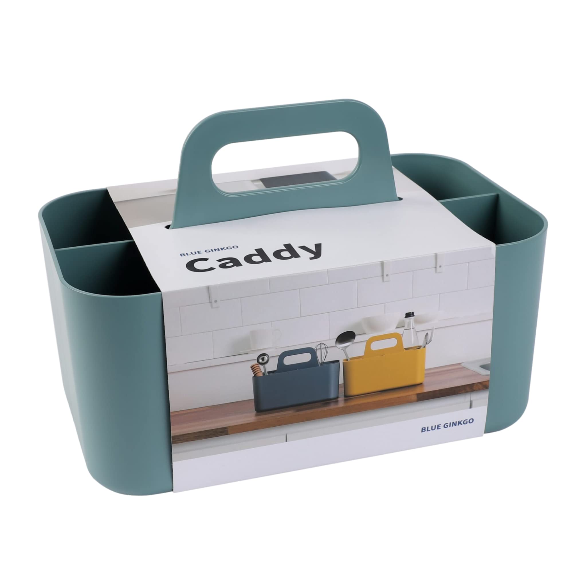 BLUE GINKGO Stapelbarer Organizer-Caddy – Tragbare Aufbewahrung aus Korea für Bad, Büro, Bastel- oder Schulbedarf (Rechteckig, Grün) Grün Rechteck Angebot bei HelloDeals
