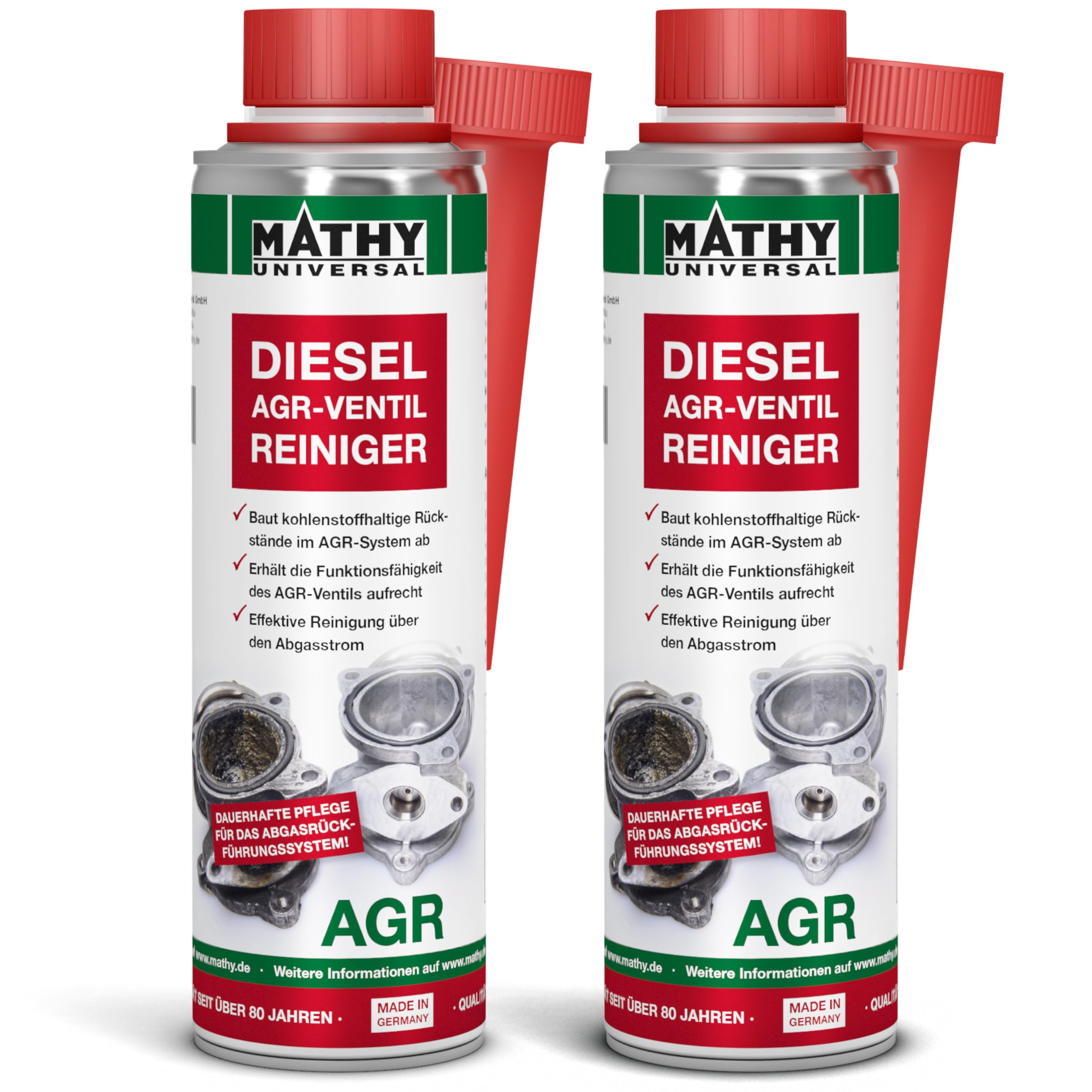 MATHY-AGR Reiniger Diesel (2 x 300 ml) – hochwirksamer Diesel Systemreiniger für Dieselmotoren mit AGR Ventil - AGR Reiniger - Diesel Additiv Angebot bei HelloDeals