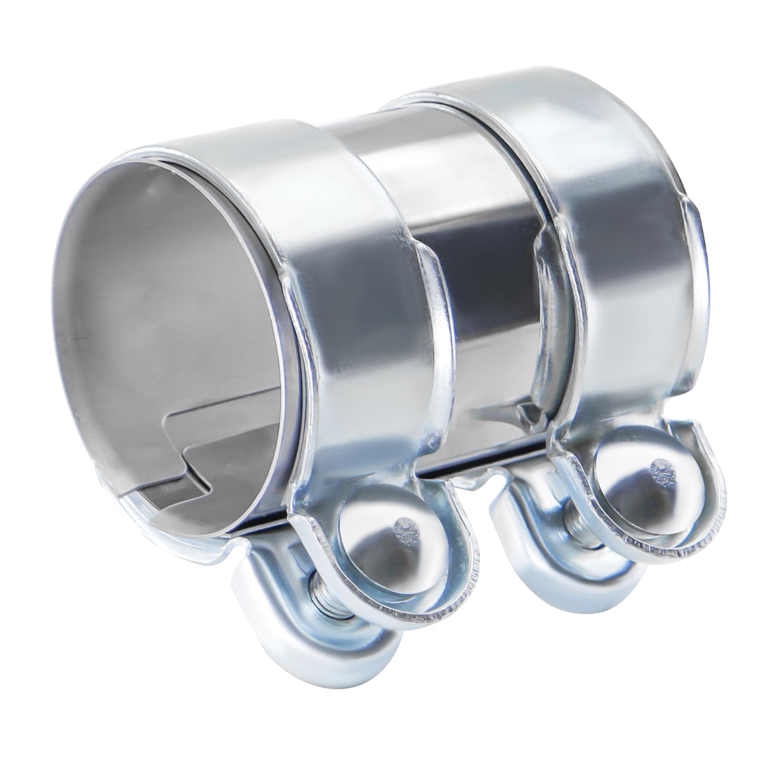Auspuffschelle Rohrverbinder Doppelschelle, Ø60mm/L: 95mm Auspuffschelle Edelstahl, Auspuff Rohrverbinder Einsatz in Abgasanlagen von Gebäuden in der Automobilindustrie Φ60mm*95mm Angebot bei HelloDeals