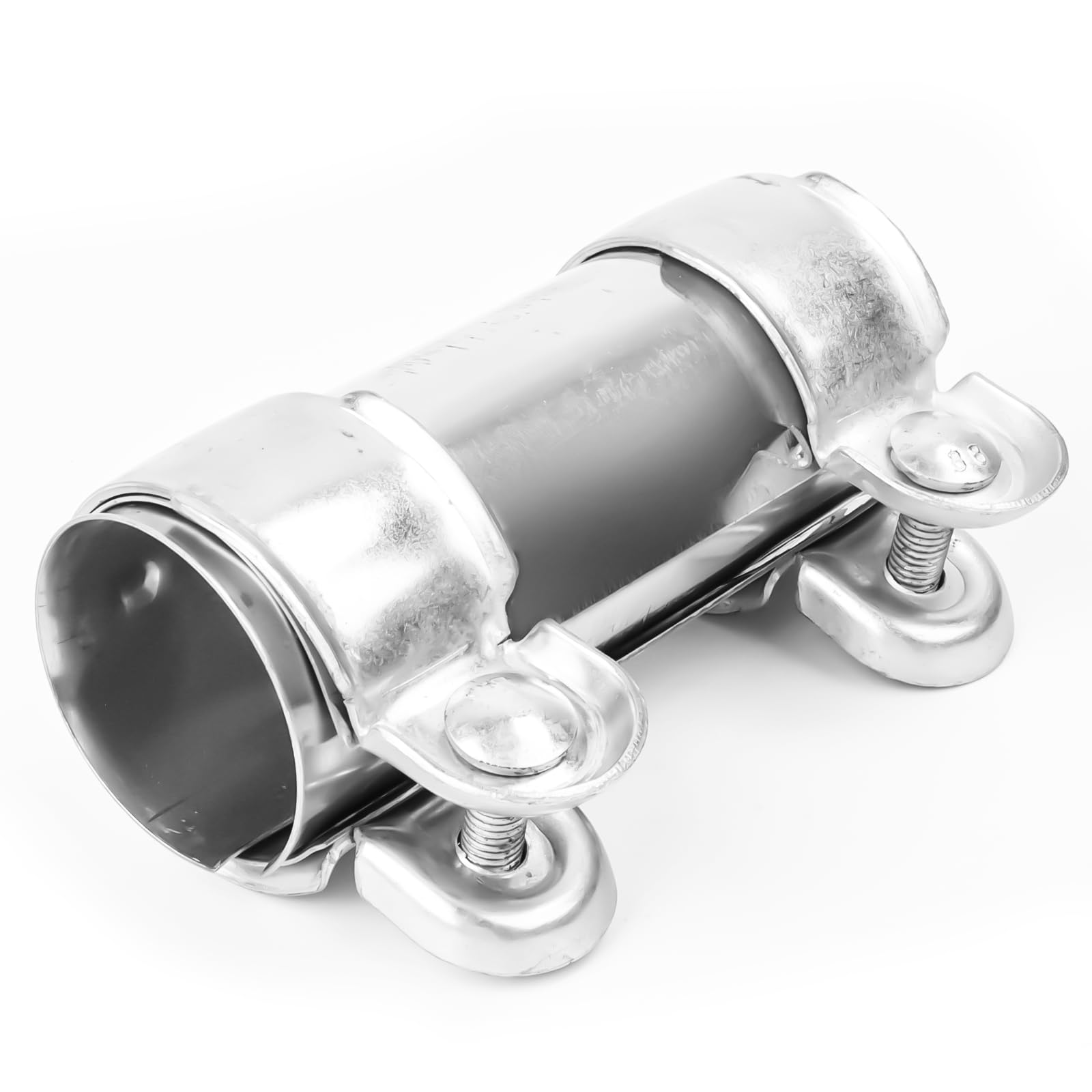 Auspuffschelle Edelstahl Rohrverbinder Ø 45 mm x 120 mm, Auspuff Schellen Klemmen mit Doppelschelle, Abgasanlage Universal Korrosionsbeständig Auspuffrohrklemme für Auspuffrohr mit 45 mm Durchmesser Angebot bei HelloDeals