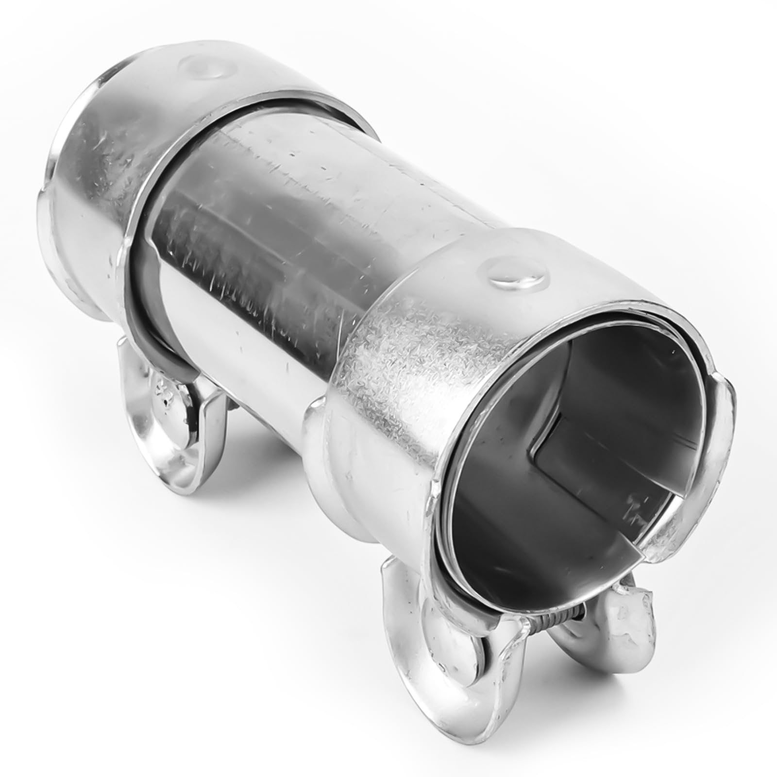 Auspuffschelle 45mm Edelstahl Doppelschelle Auspuffschelle Rohrverbinder, Universal Korrosionsbeständig Auspuffrohrklemme für Auspuffrohr mit 45 mm Durchmesser Angebot bei HelloDeals