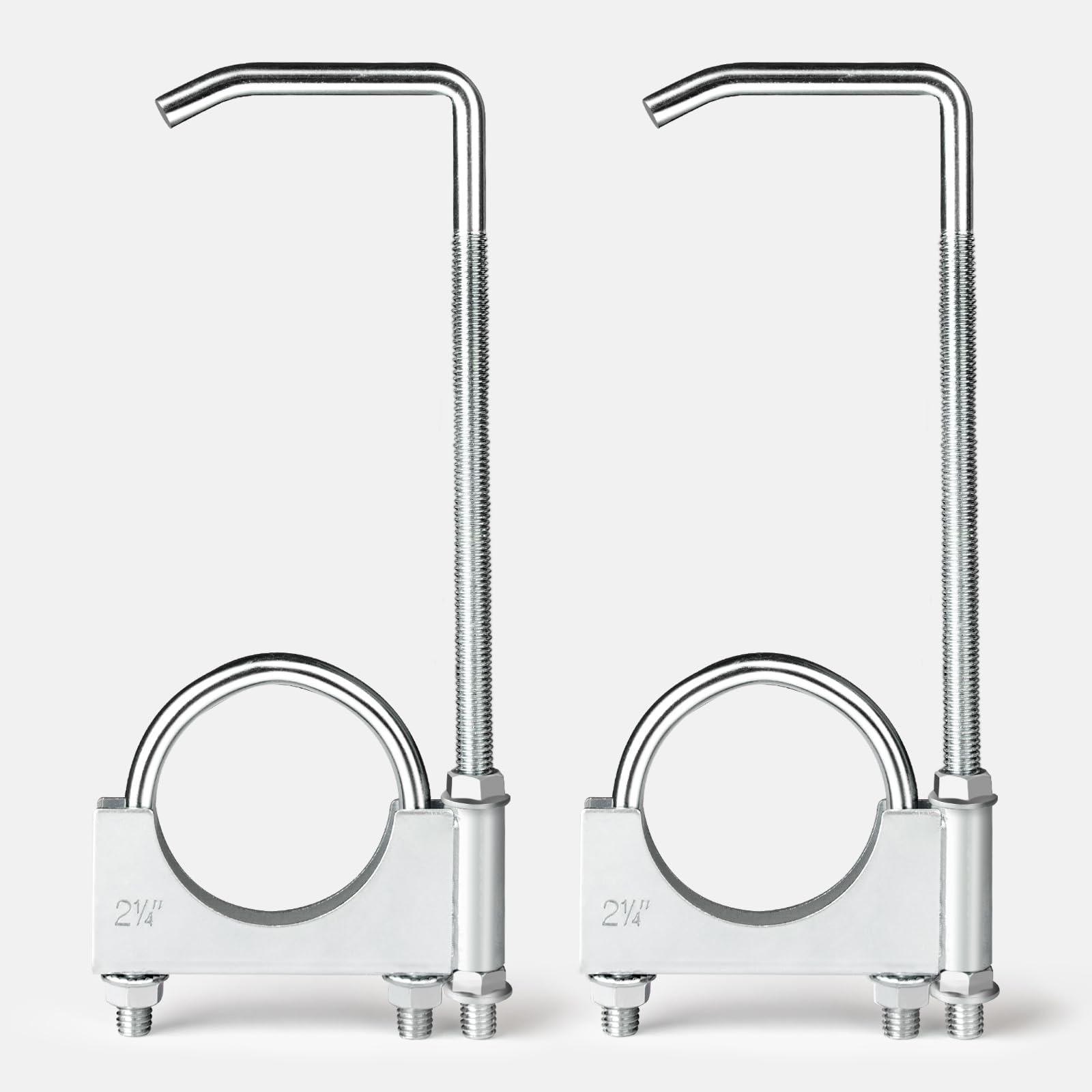 Atokrtact Heavy Duty Auspuff-U-Klemmen, Sattel-Stil, Schalldämpfer, U-Bolzenklemme, Edelstahl, 2 Stück (5,7 cm) Angebot bei HelloDeals