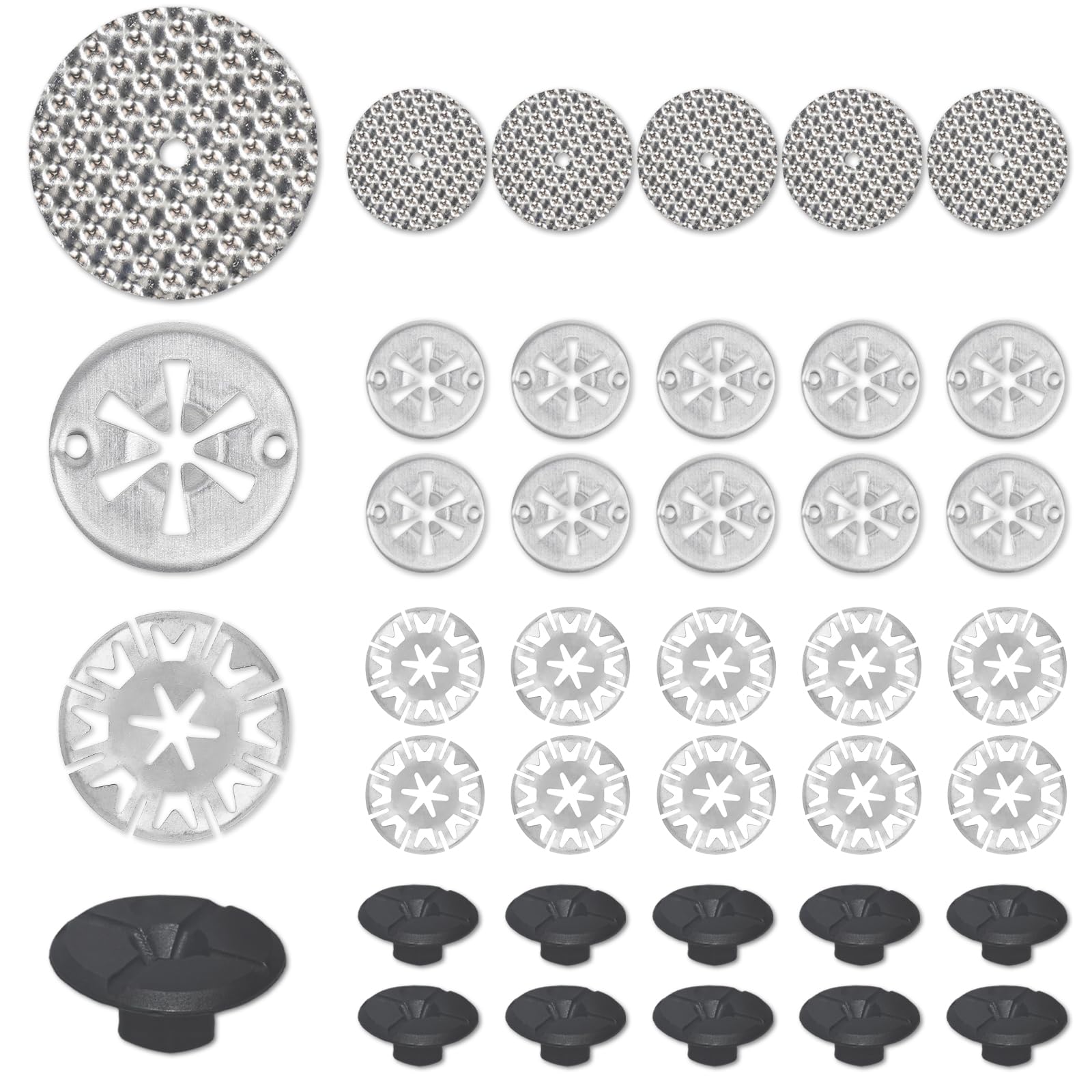 Nadinsta 35 Stück Metall Hitzeschutzblech Reparatursatz, 50 Mm und 30mm Klemmscheiben Hitzeschutzblech, Sicherungsscheiben Haube, Befestigung, Kunststoffmuttern Kompatibel Mit Vw Audi Skoda N90335004 Angebot bei HelloDeals