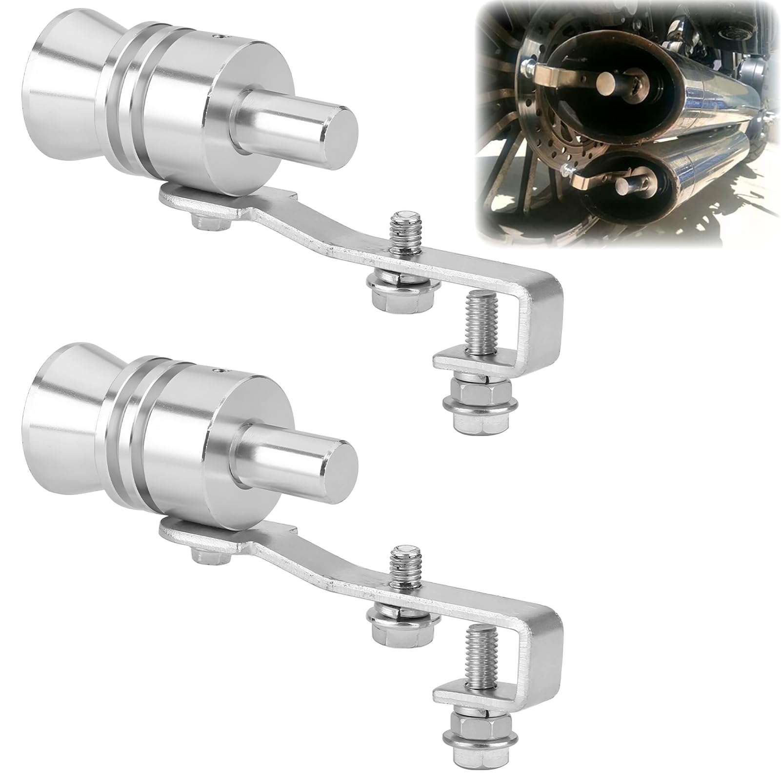 2 Stück Auspuff Sound Booster,Turbo Sound Pfeifen,Auspuff Endrohr,Turbo Sound Simulator Pfeife,Aluminiumlegierung Auto Turbo Sound Auspuff,Autos Endrohr Schalldämpfer Für Alle Fahrzeuge Modelle Angebot bei HelloDeals