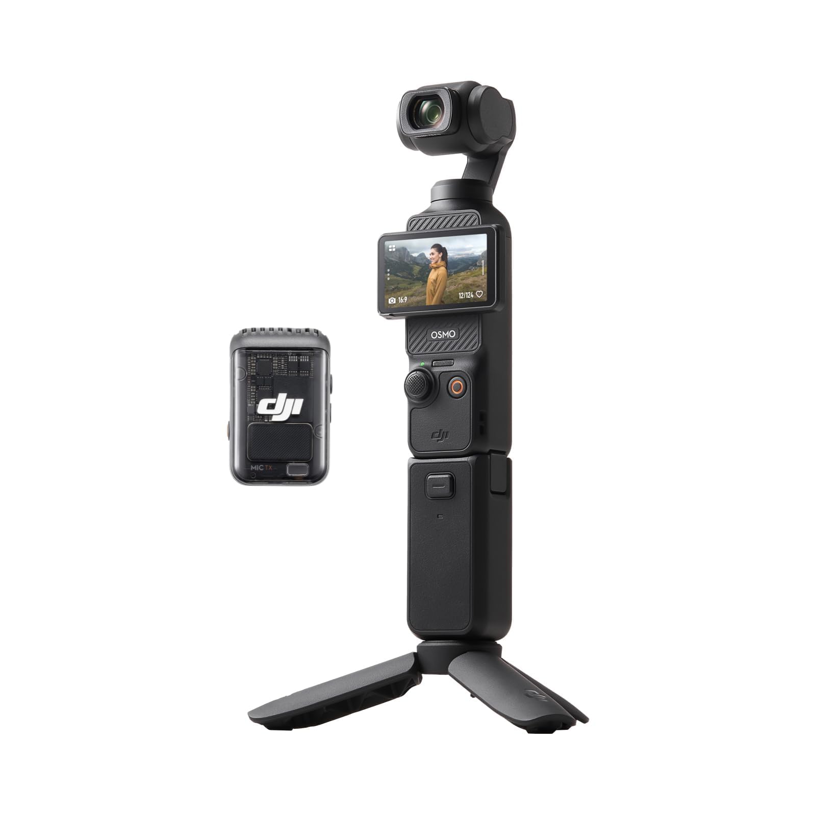 DJI Osmo Pocket 3 Kreativ Combo Bundle, vlog Kamera 4K mit 1-Zoll-CMOS und 4K/120 fps Video, 3-Achsen-Stabilisierung, digital Kamera, schnelles Scharfstellen (Pocket 3 Creator Combo) Angebot bei HelloDeals