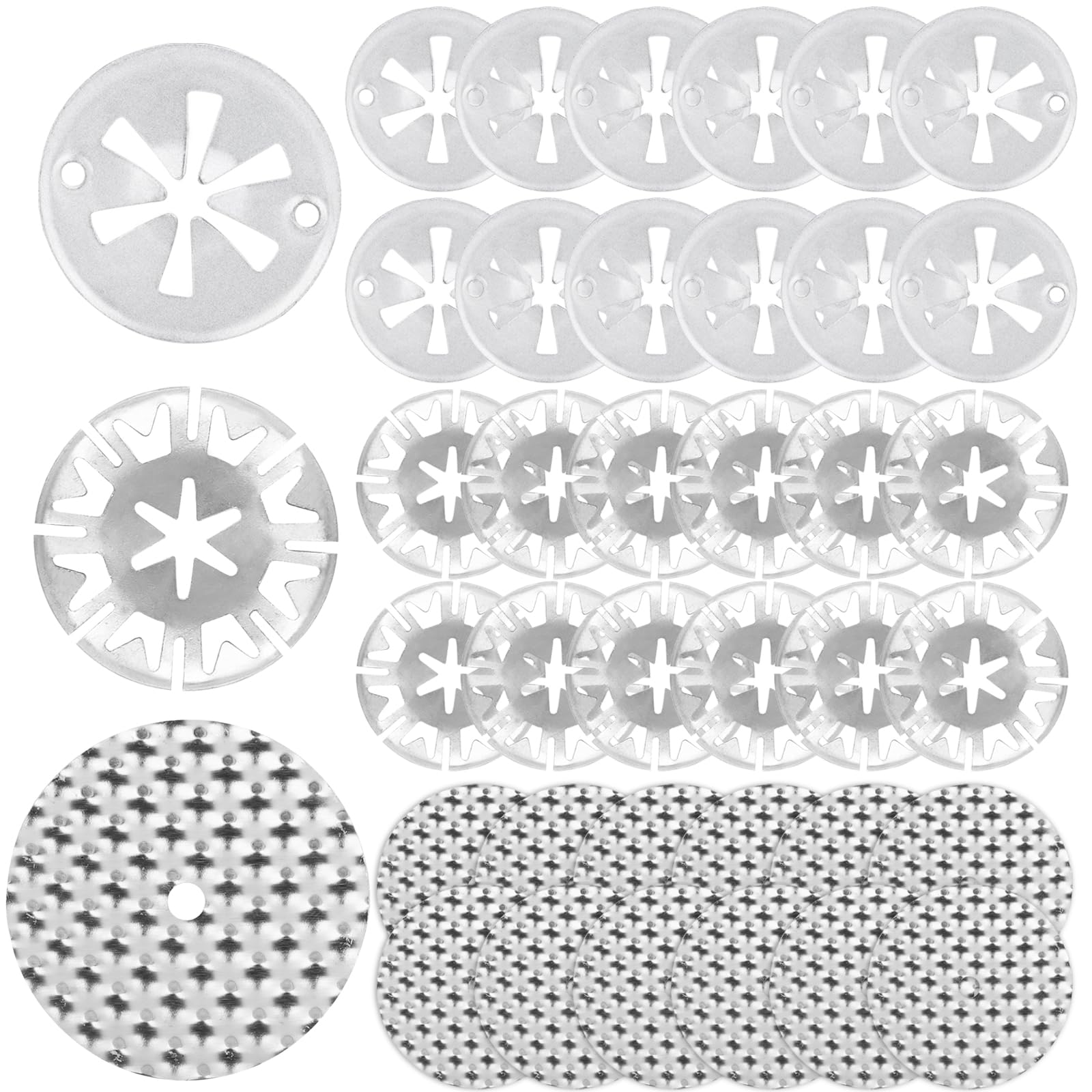 12 Sets Hitzeschutzplatte Reparatursatz Klemmscheiben für Auto, Hitzeschutzblech (52mm) Klemmscheiben(30mm) Sicherungsscheiben Haube, Metall Star Lock Befestigung Hitzeblech N90335004 6715468 (36) Angebot bei HelloDeals