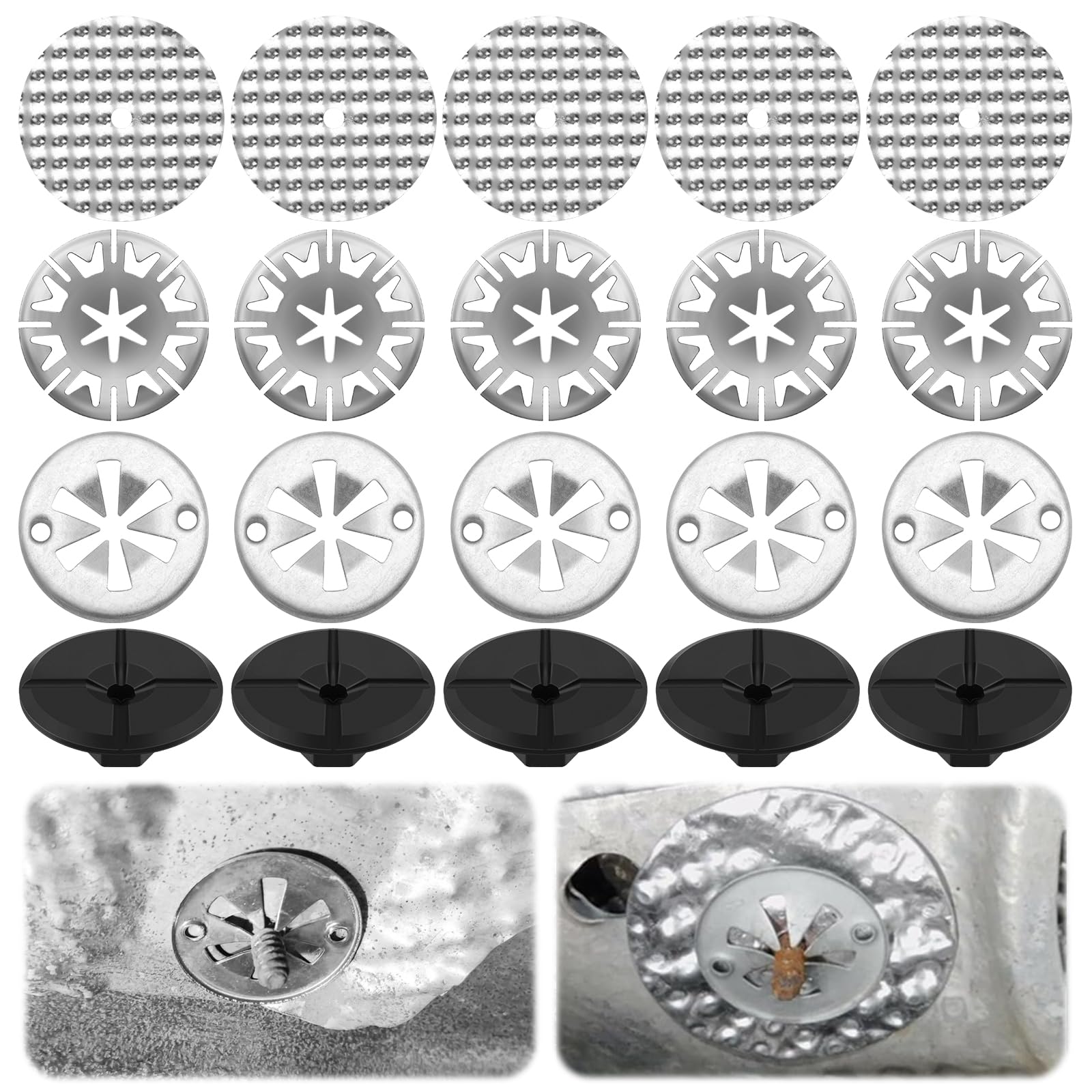 20 Stück Hitzeschutzblech Reparatursatz mit Metall Hitzeschilde, Wärmeschutzblech Ersatzteil für Hitzebeständige Fahrgestellreparatur, Hitzeschutzblech Klemmscheiben für VW Audi Skoda Angebot bei HelloDeals