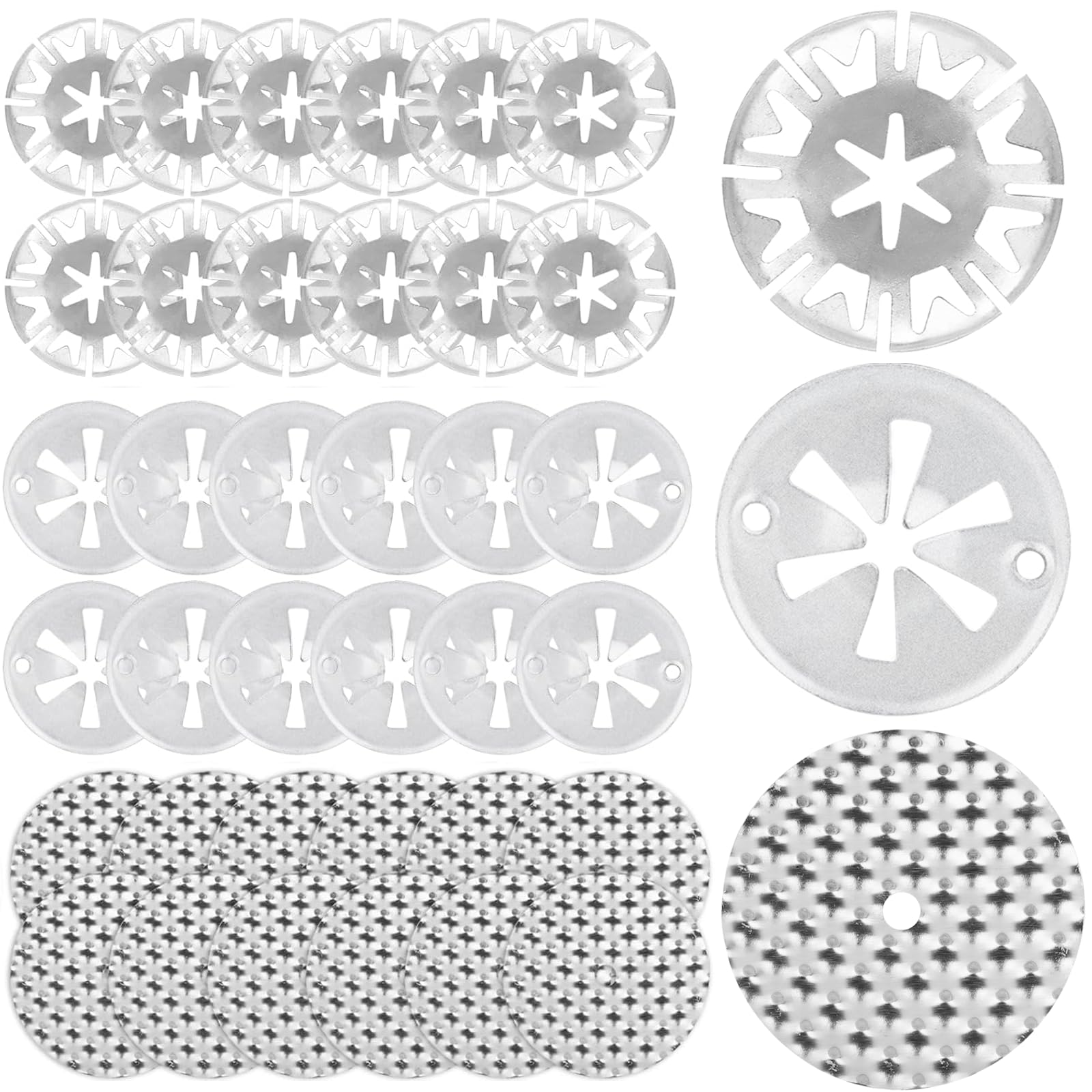 12 Sets Hitzeschutzplatte Reparatursatz Klemmscheiben für Auto, 30mm Klemmscheiben Hitzeschutzblech, 52mm Reparaturbleche, Metall Star Lock Befestigung Hitzeblech N90335004 6715468 (36) Angebot bei HelloDeals