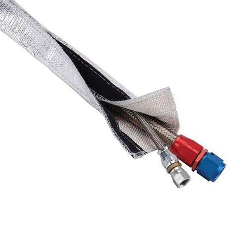 1m Alu-Titan Hitzeschutzschlauch ID 20mm Klettverschluss Heat Sleeve Thermoschutz Isolierschlauch Kabelschutz on 550 °C (20MM) Angebot bei HelloDeals