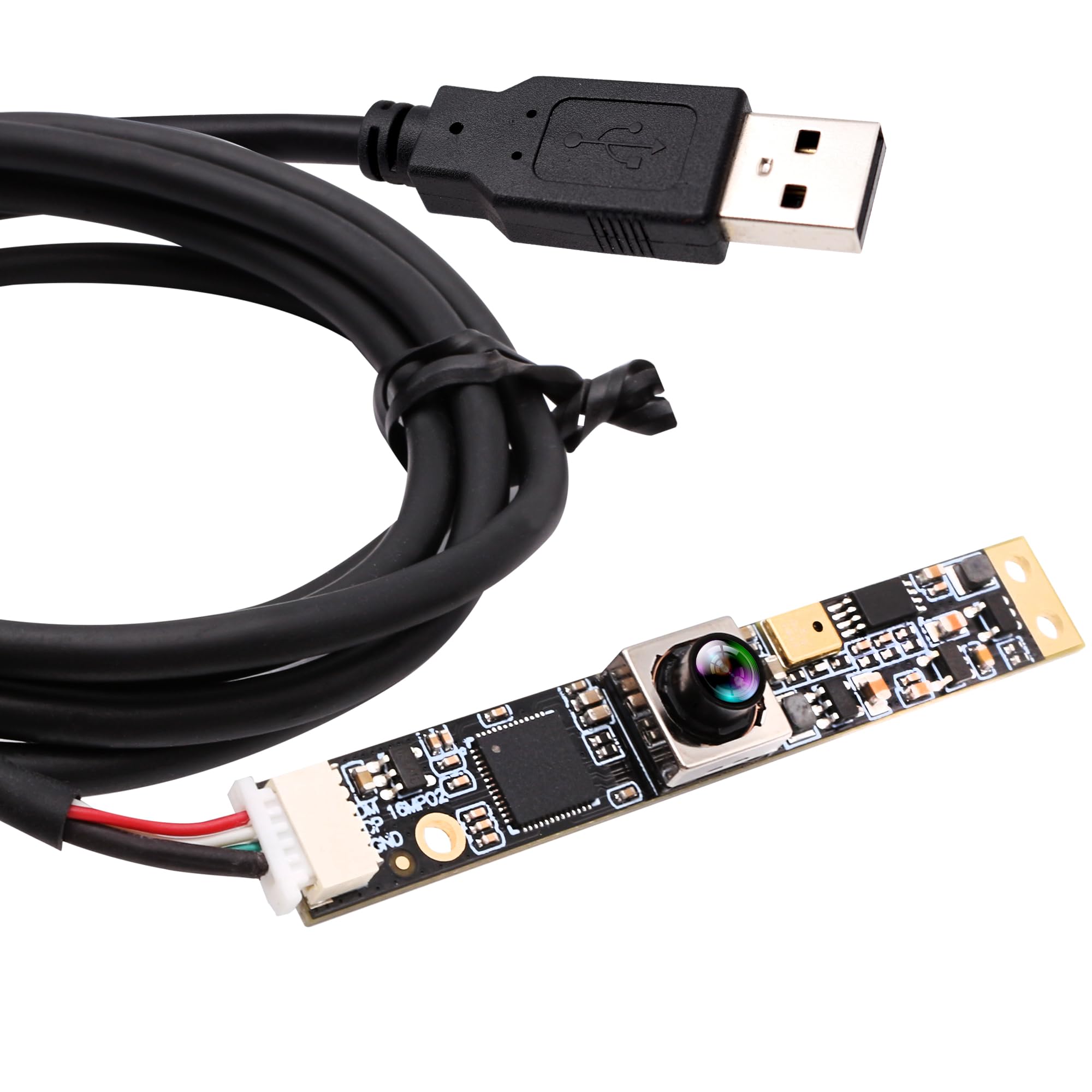 ELP 16MP USB Kameramodul Autofokus-USB-Kamera mit Mikrofon, Weitwinkelobjektiv mit 100 Grad ohne Verzerrung Webcam, USB2.0 Mini-Embedded-Modul-Kamera für Eye-Tracking und Gesichtserkennung Angebot bei HelloDeals