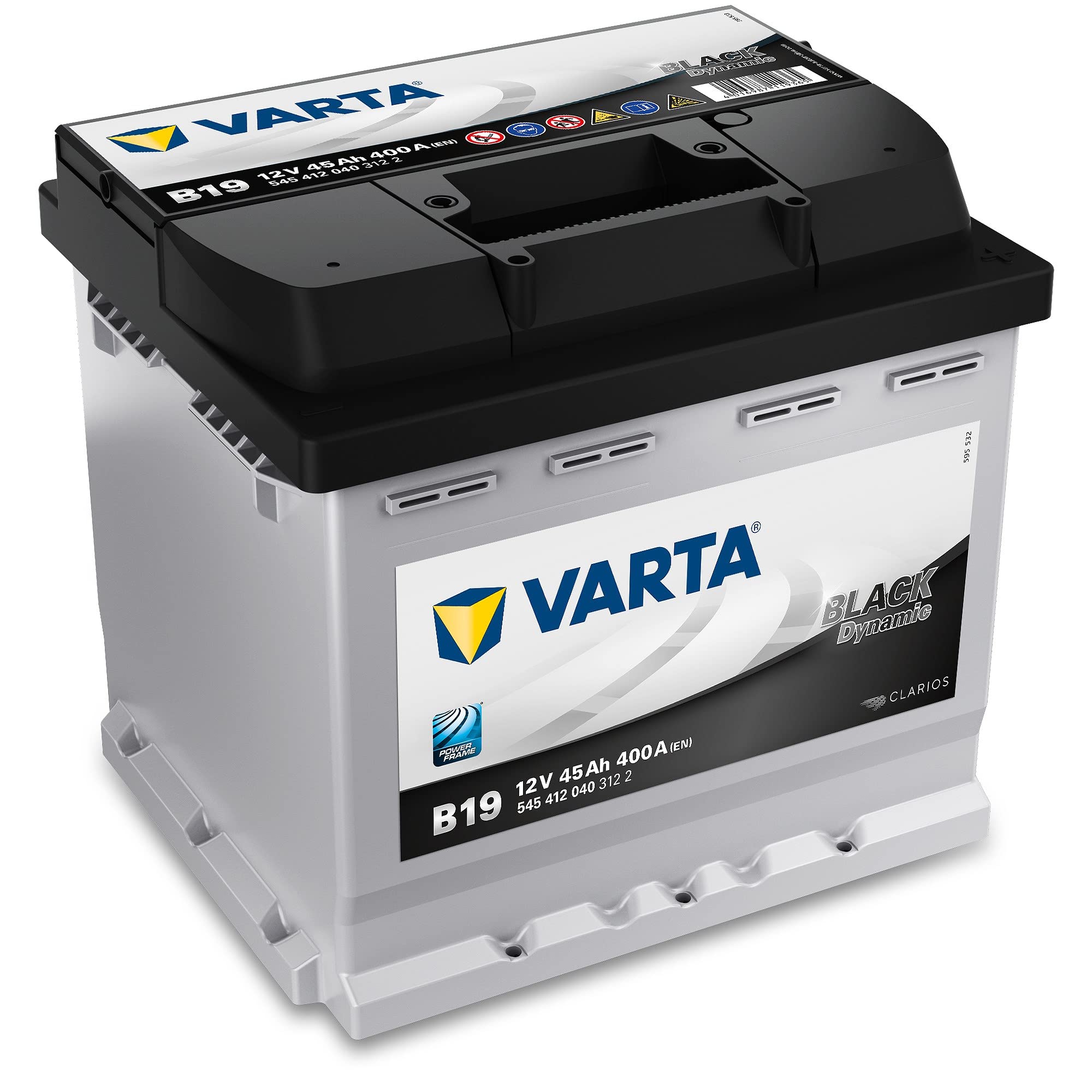 Varta 5454120403122 Anlasser Batterie, 12V, 45Ah, 400A, 20.7cm x 17.5cm x 19cm, fŸr PKW Angebot bei HelloDeals