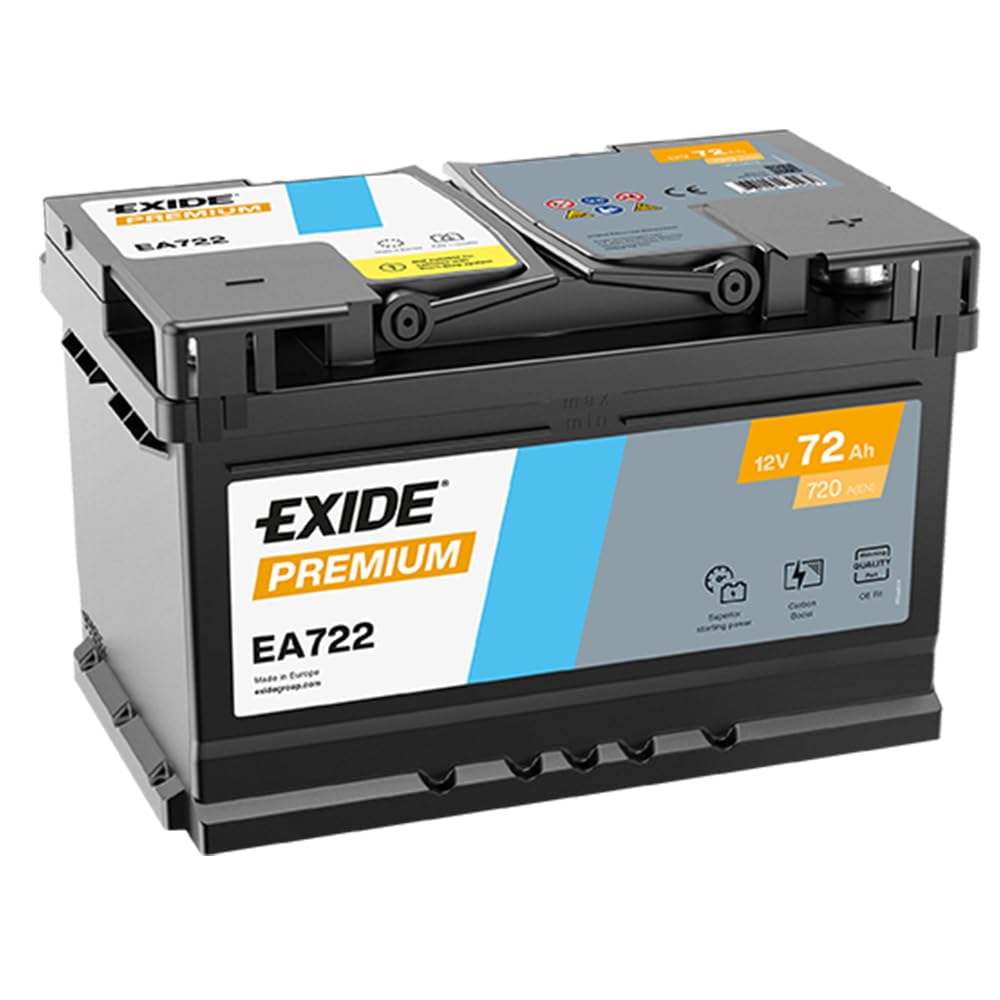EXIDE 72Ah 720A EA722 PREMIUM LB3 Starterbatterie Angebot bei HelloDeals