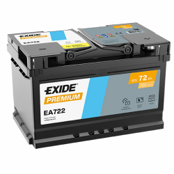 EXIDE 72Ah 720A EA722 PREMIUM LB3 Starterbatterie Angebot bei HelloDeals