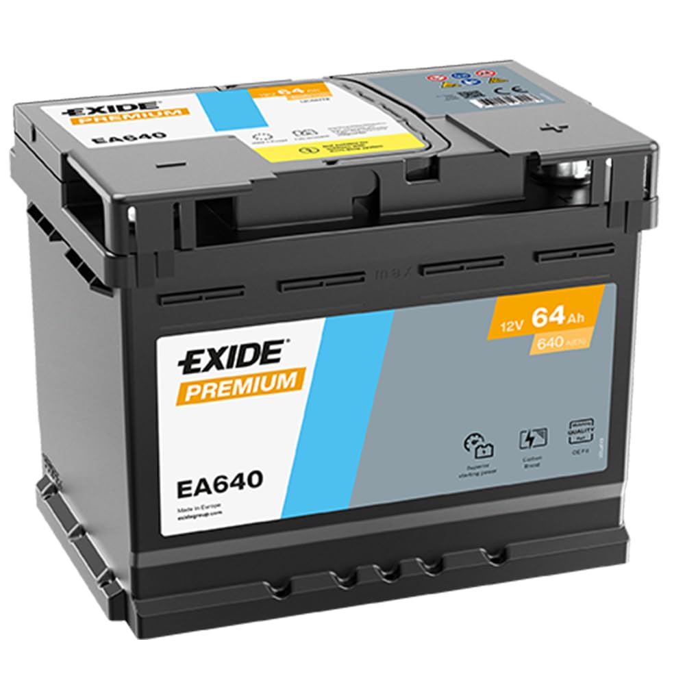 Exide EA640 Premium Carbon Boost Autobatterie 12V 640A 64Ah, lead acid Angebot bei HelloDeals