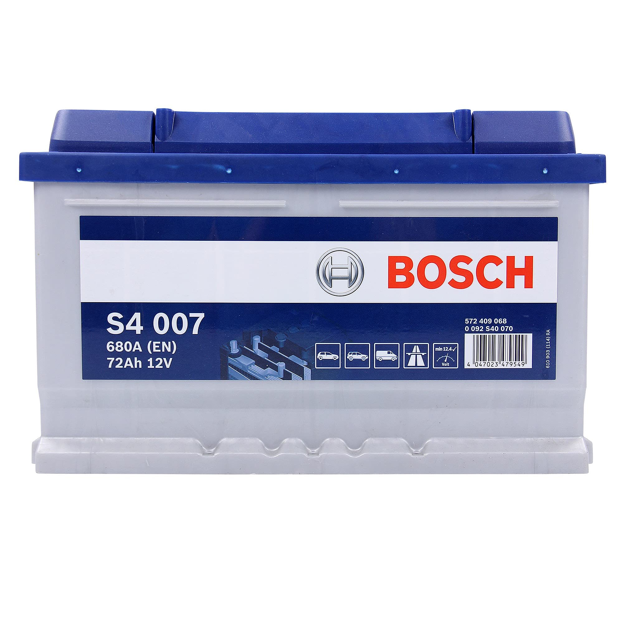 Starterbatterie Bosch Automotive S4 S4007 72Ah/680A Angebot bei HelloDeals