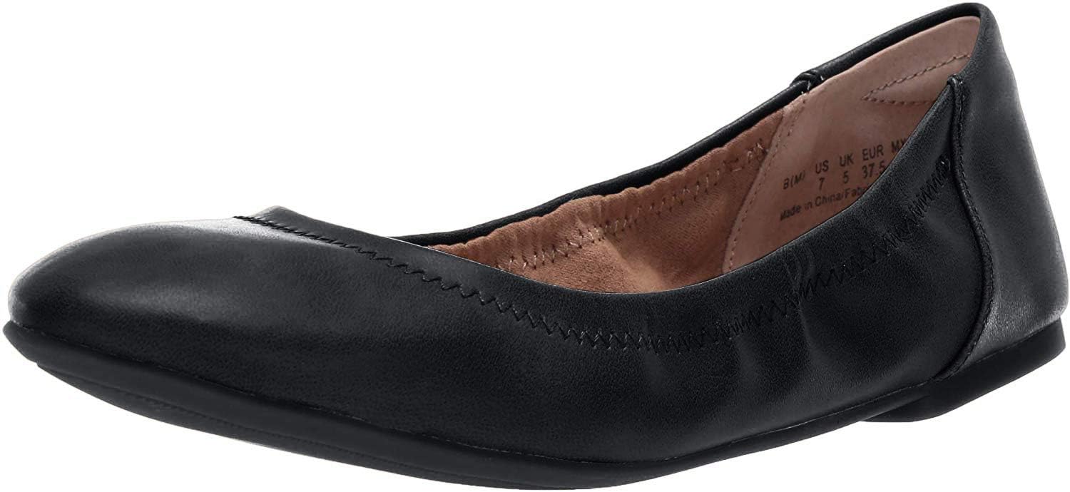 Amazon Essentials Damen Ballerinas Belice Zum Hineinschlüpfen, Marineblau Kunstleder, 40.5 EU Weit 39 EU Schwarz Kunstleder Angebot bei HelloDeals