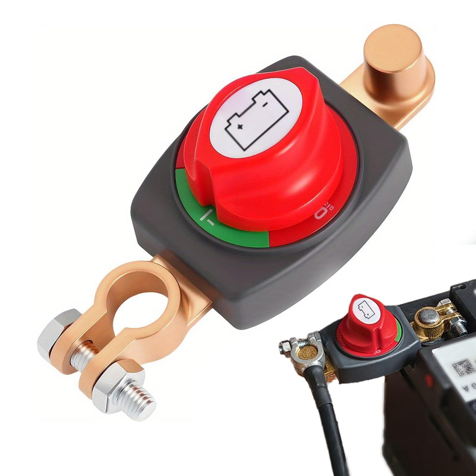 Wasserdichter Batterie-Hauptschalter 12–48 V, 275 A – Trennschalter für Auto, Boot, Wohnmobil Angebot bei HelloDeals