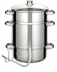 GSW 555975 Edelstahl Entsafter 26cm, Glas, silber Angebot bei HelloDeals