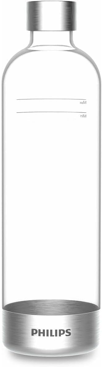 Philips Water Soda Maker Kabinenflasche transparent 1 L kompatibel mit Philips Soda-Maschinen Einzelpackung Sodamaker Bottle Angebot bei HelloDeals