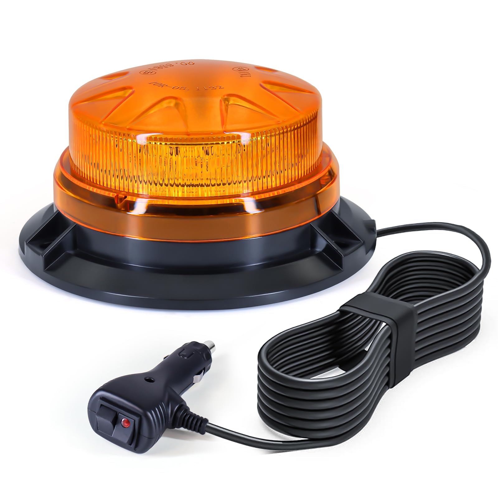 AnTom Rundumleuchte,12V-24V Gelb Rundumleuchte LED mit magnetischem und 3 Meters-Kabel für Gabelstapler-Traktor Golfwagen UTV Anhänger SUV-Neues Upgrade Gelb - Aufgerüstet Angebot bei HelloDeals