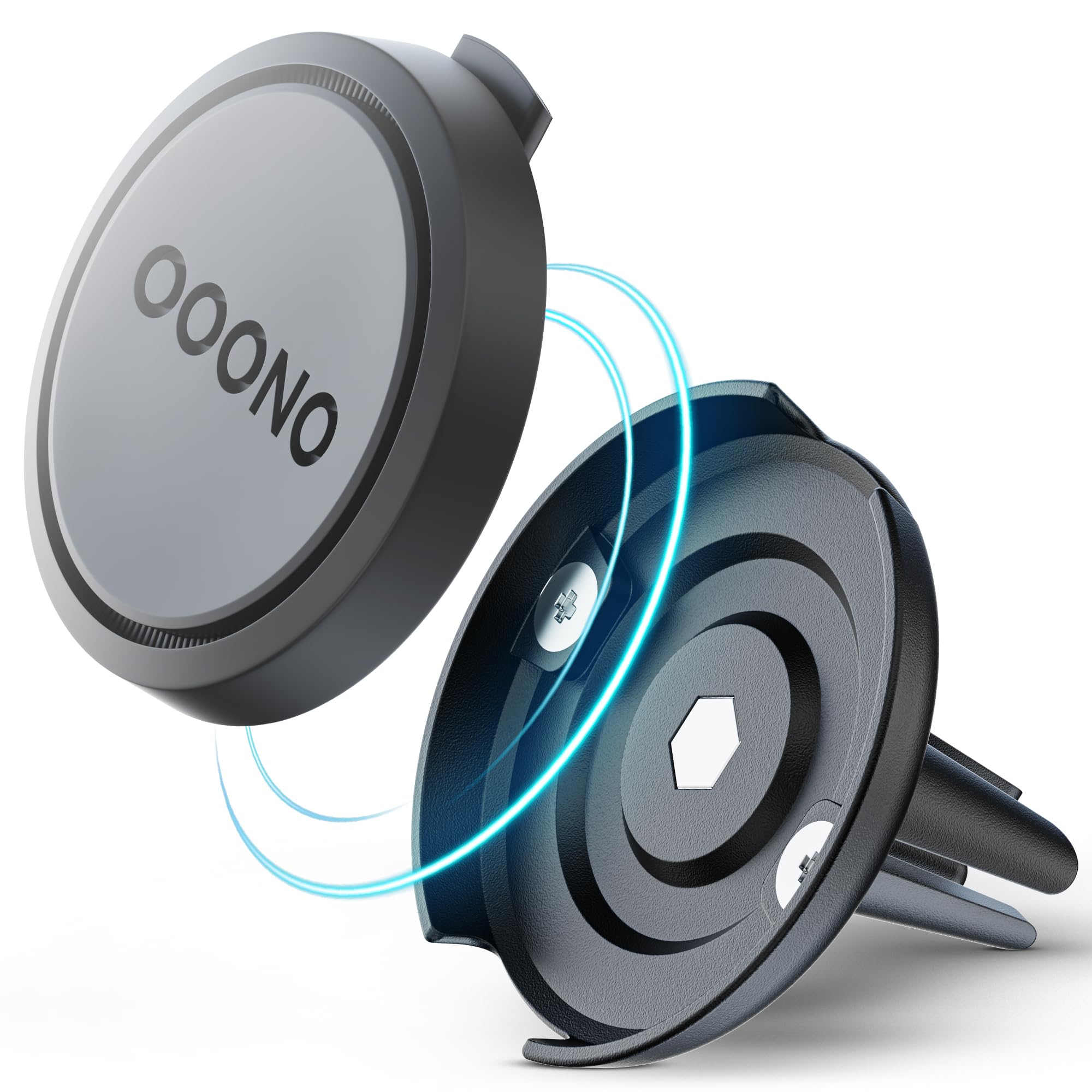 Ooono 2 Halterung Magnetische Auto-Lüftungsgitterhalterung für OOONO CO-Driver NO2, Luftschlitzhalter mit eingebauten Magneten, kompatibel mit OOONO NO2 Blitzerwarner Angebot bei HelloDeals