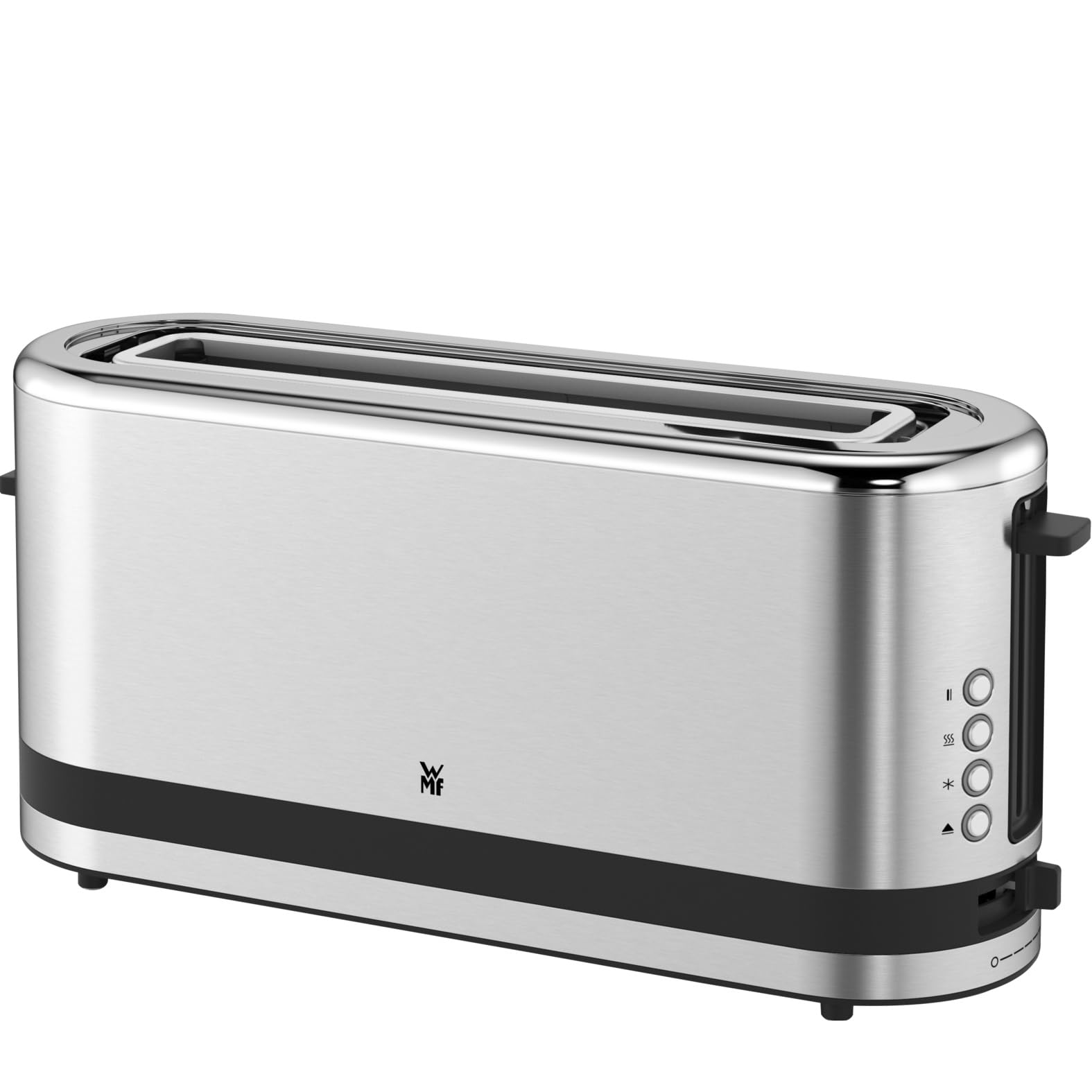 WMF Küchenminis Toaster Langschlitz mit Brötchenaufsatz, 2 Scheiben, XXL, Bagel-Funktion, Langschlitztoaster mit 7 Bräunungsstufen, 900W, Toaster edelstahl matt Küchenminis - 2 Scheiben - Langschlitz Angebot bei HelloDeals