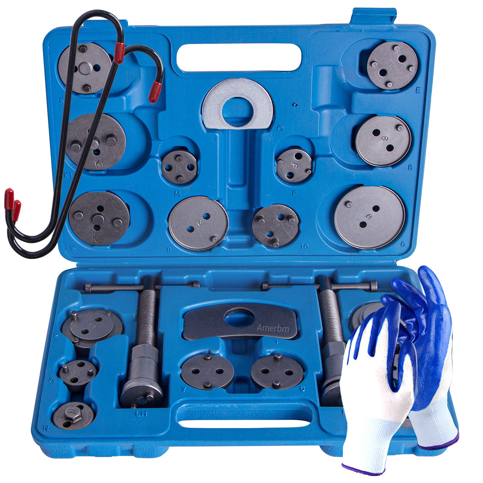 Amerbm 26tlg Universal Bremskolbenrücksteller Satz Bremskolben Rücksteller Rückstellwerkzeug Kolben Zurückstellen KFZ Spezialwerkzeug Angebot bei HelloDeals