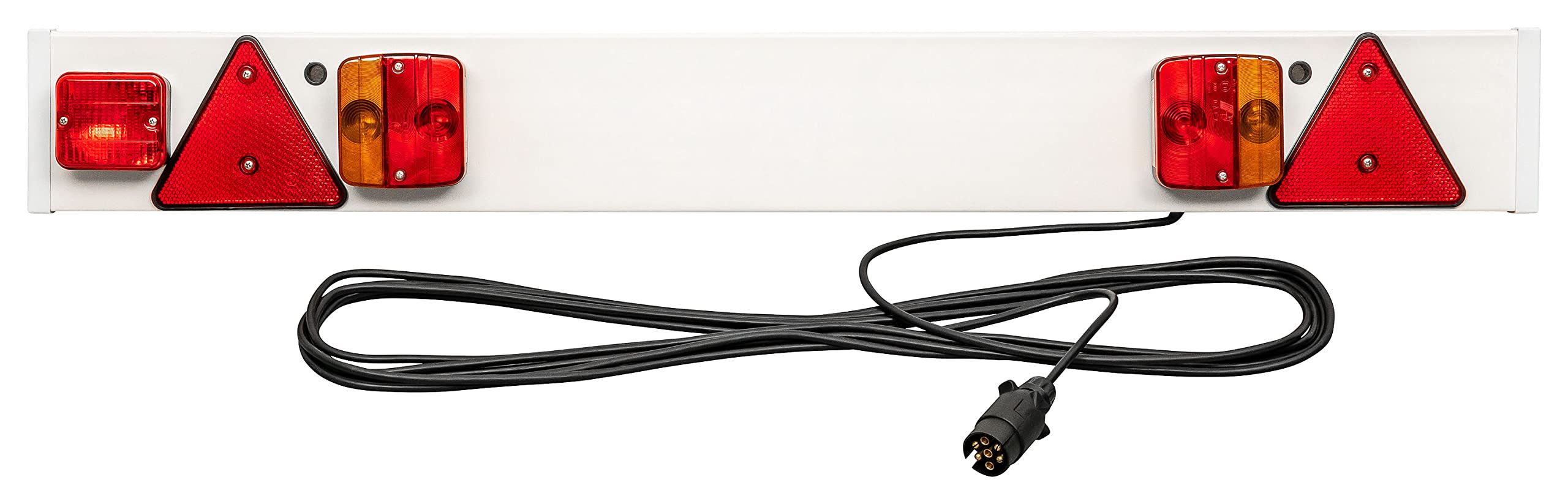 AUTOLIGHT 24 I PKW Anhänger Lichtleiste 7-polig Stecker 116x14cm 12 Volt mit 6m Kabel Anhängerbeleuchtung Beleuchtungsbalken Beleuchtungstafel Nebelschlussleuchte Rückleuchten Angebot bei HelloDeals