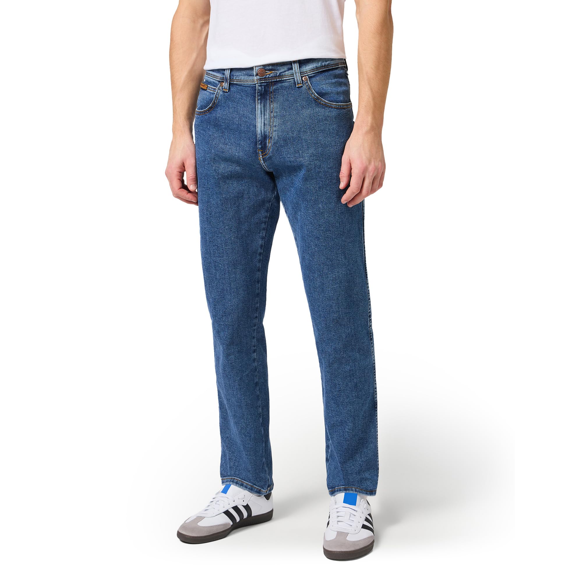 Wrangler Texas Stretch Herren Jeans Regular Fit Jeanshose Hose Schwarz Blau Angebot bei HelloDeals